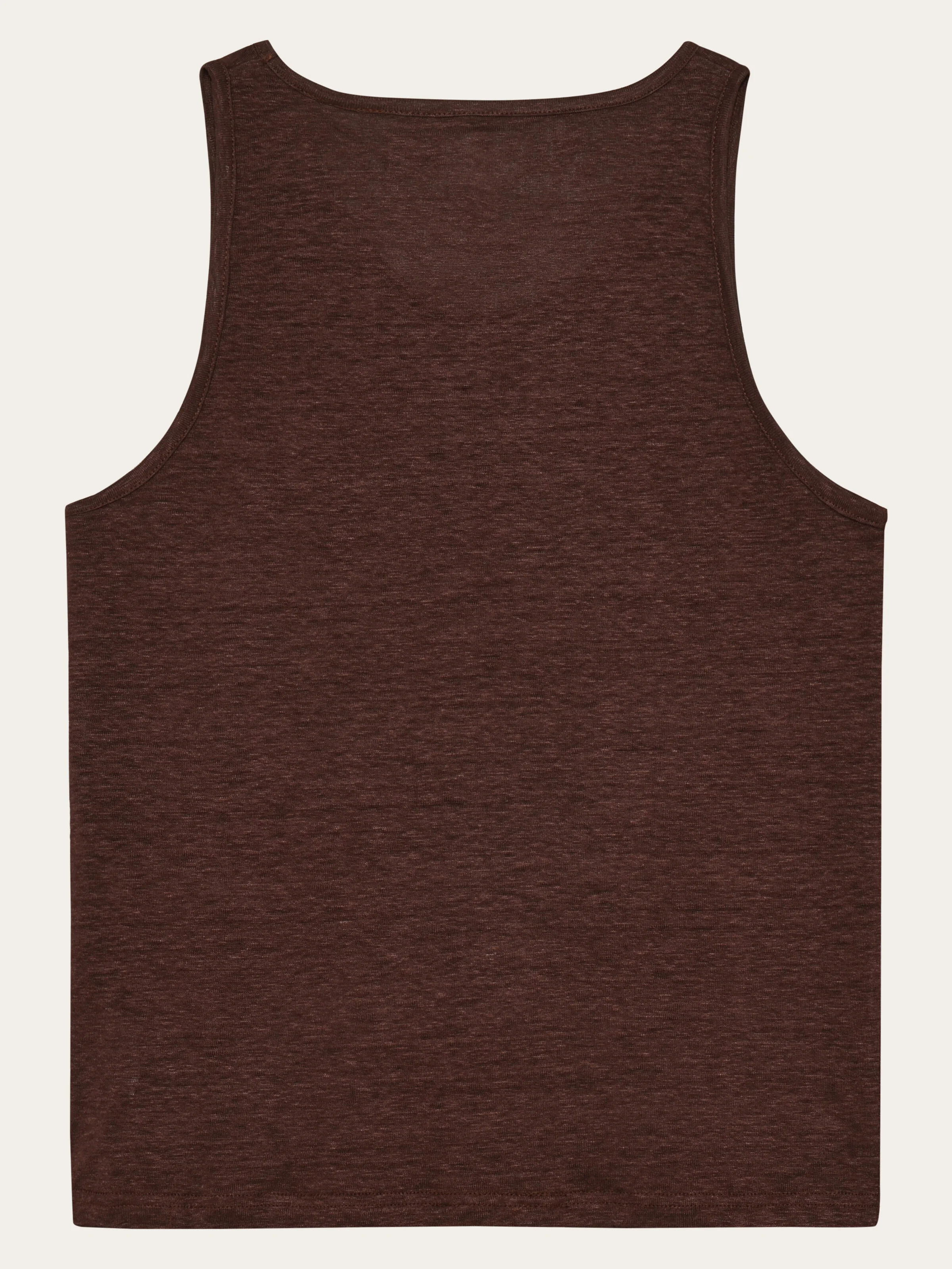 Linen tank top - Shaved Chocolate - Image 3