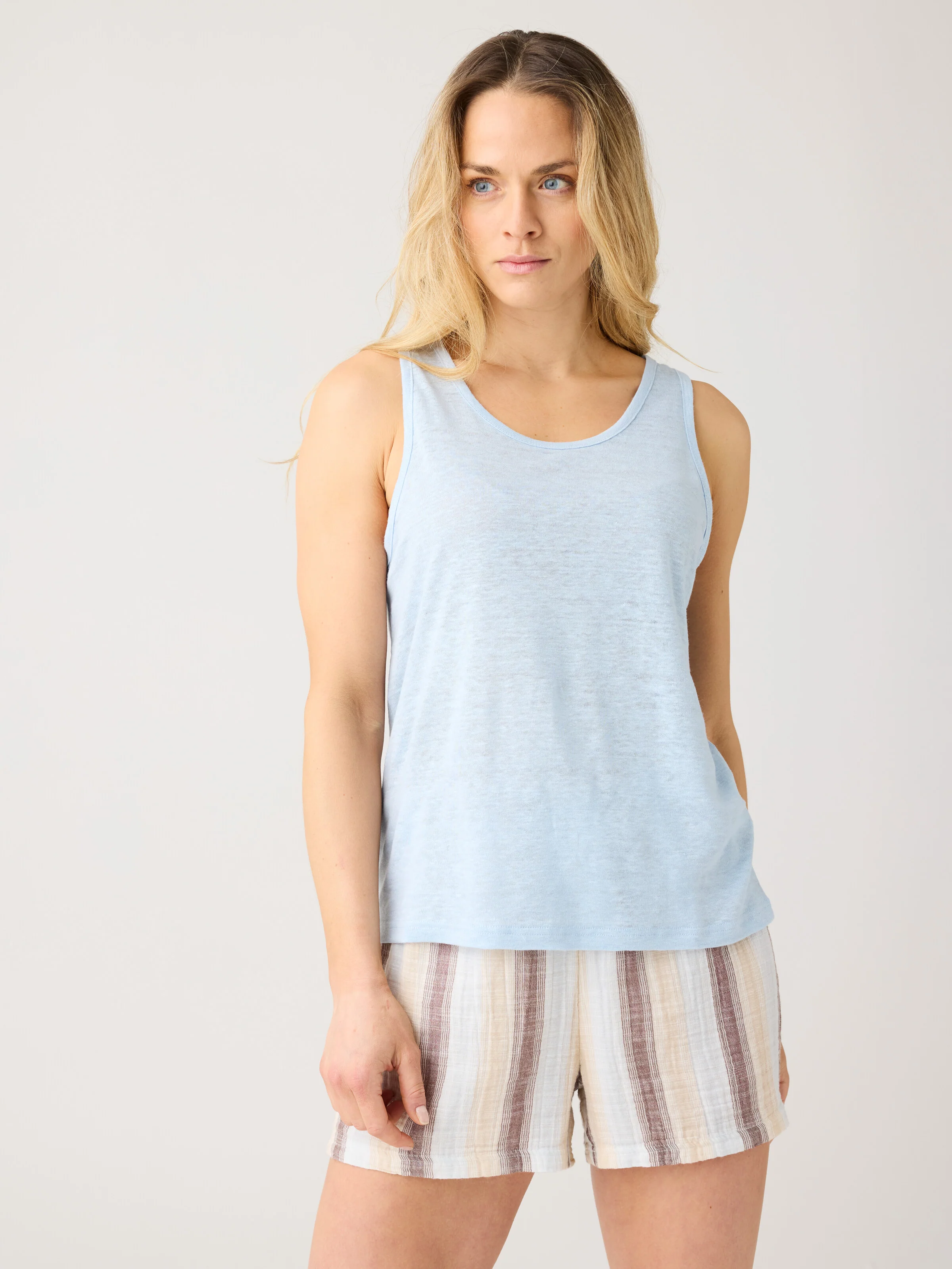 Linen tank top - Skyway - Image 2