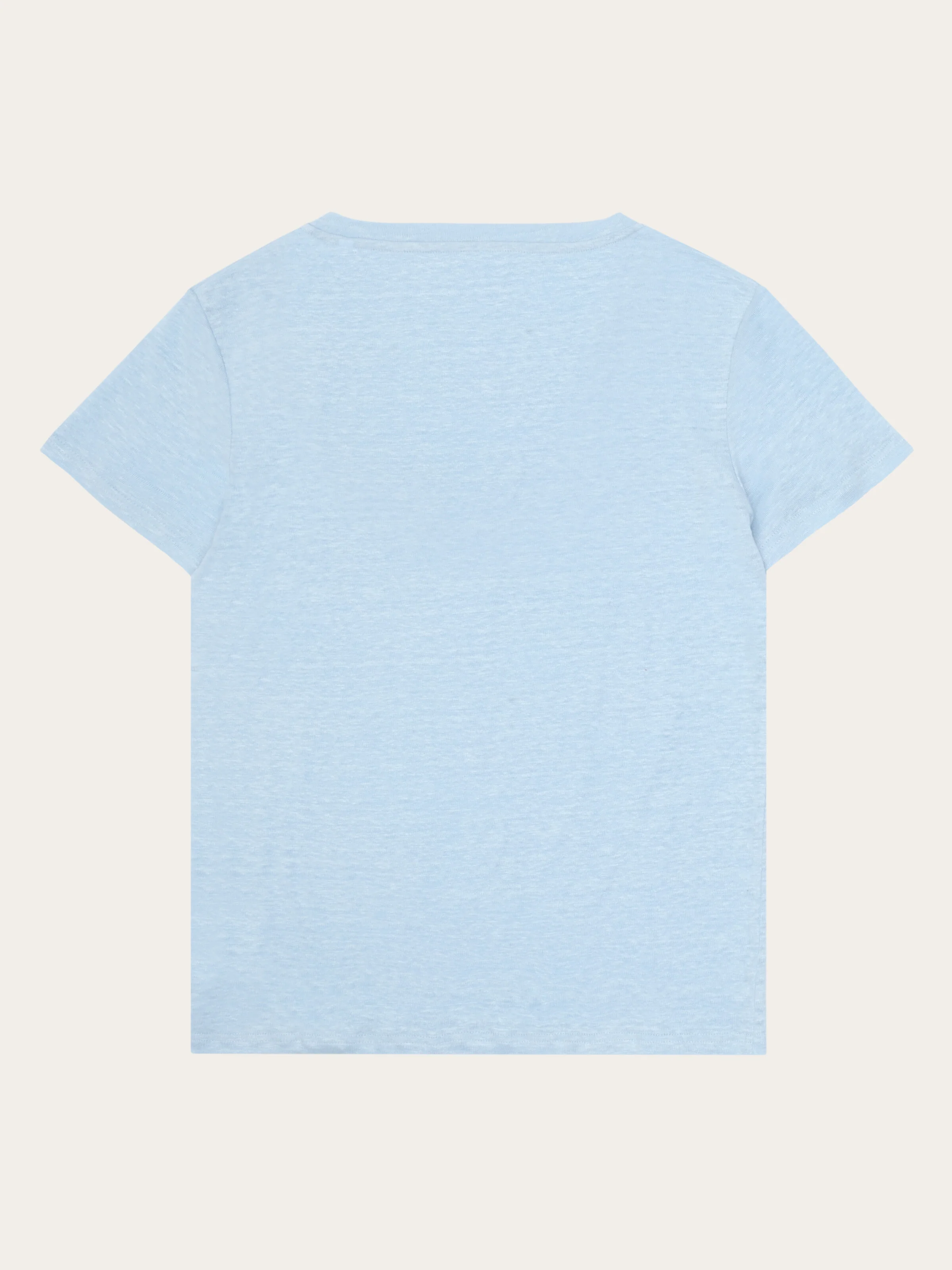 Linen v-neck t-shirt - Skyway - Image 3