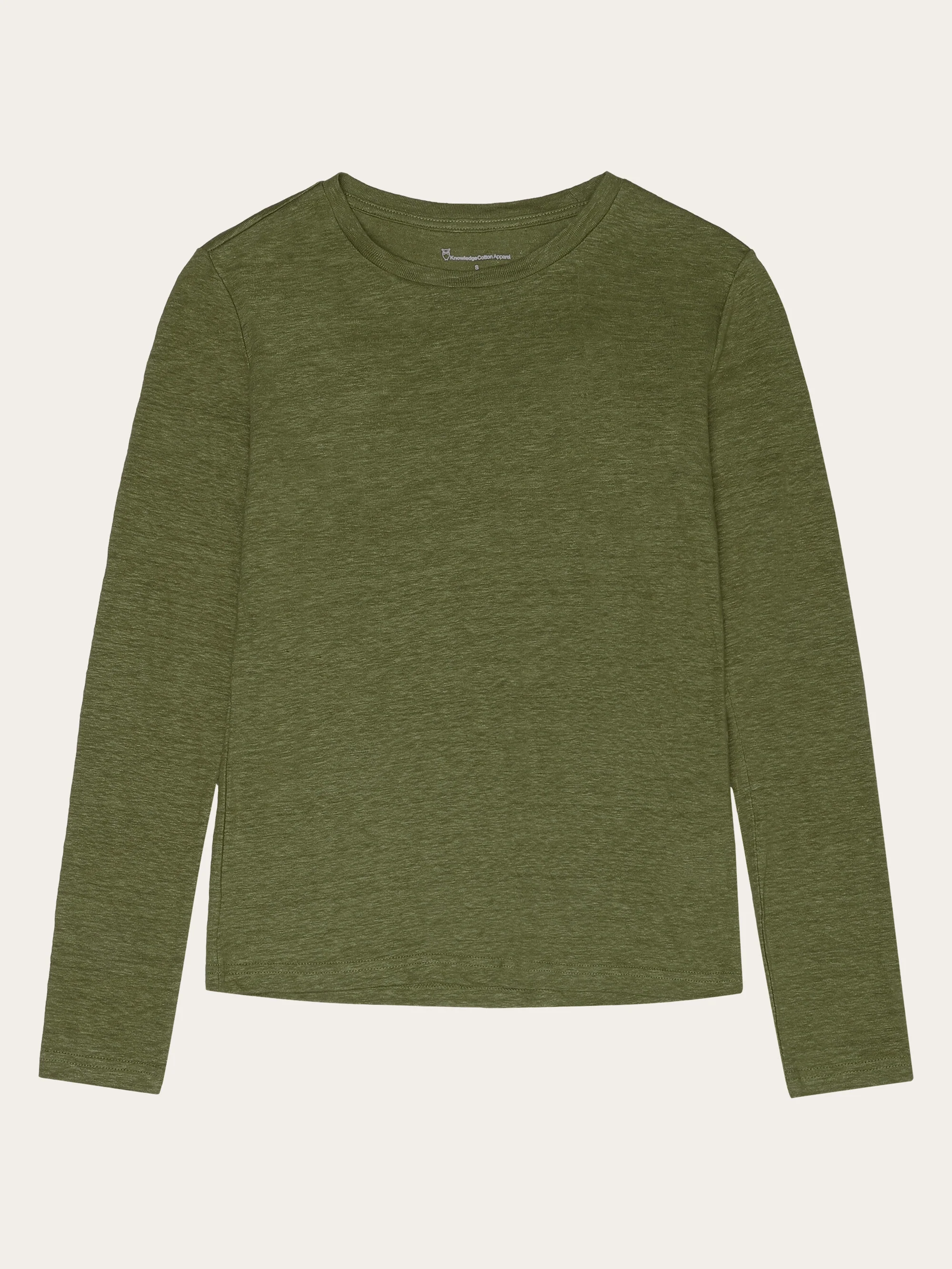 Long sleeve linen t-shirt - GOTS/Vegan - Forest Night