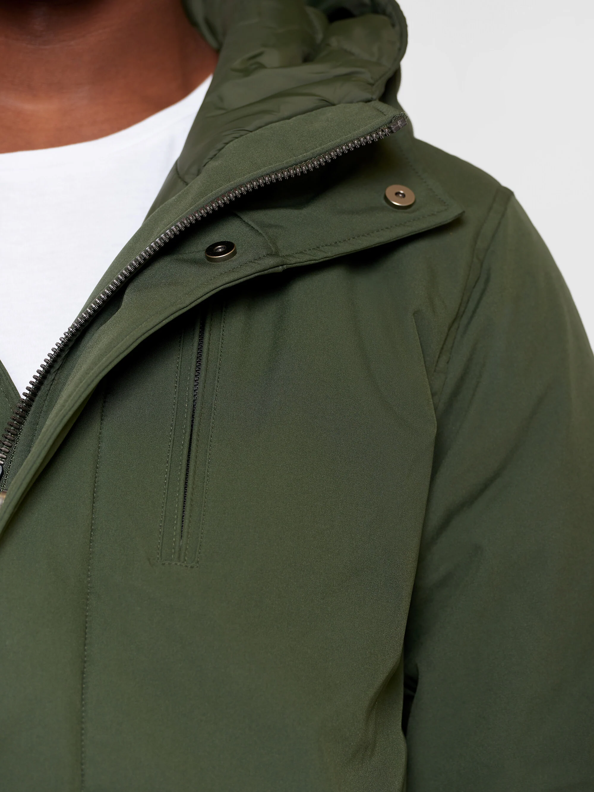 Long soft shell jacket CLIMATE SHELL™ - Forest Night - Image 5