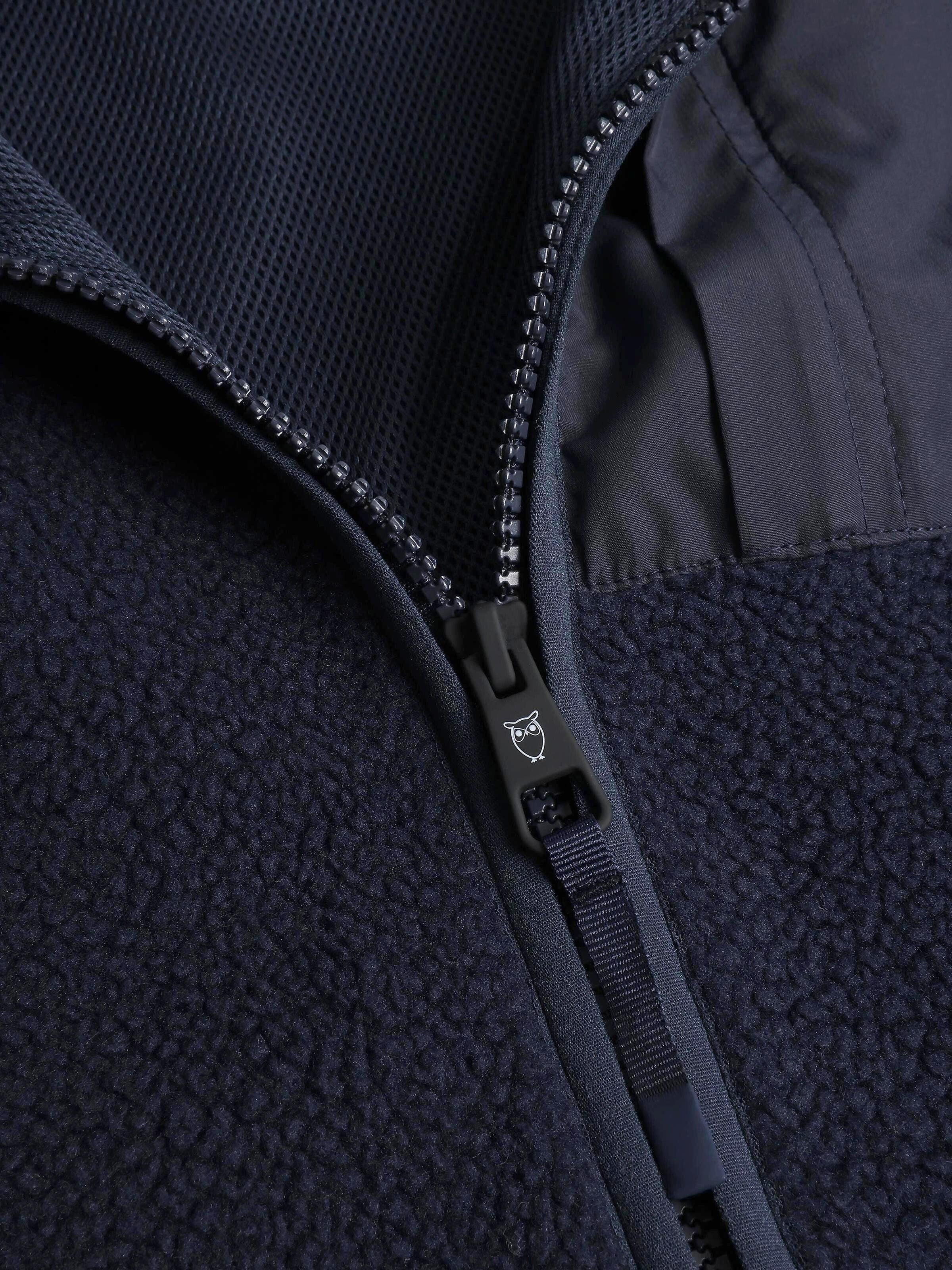 Loose Fit Zip Fleece Vest GRS/Vegan - Night Sky - Image 4