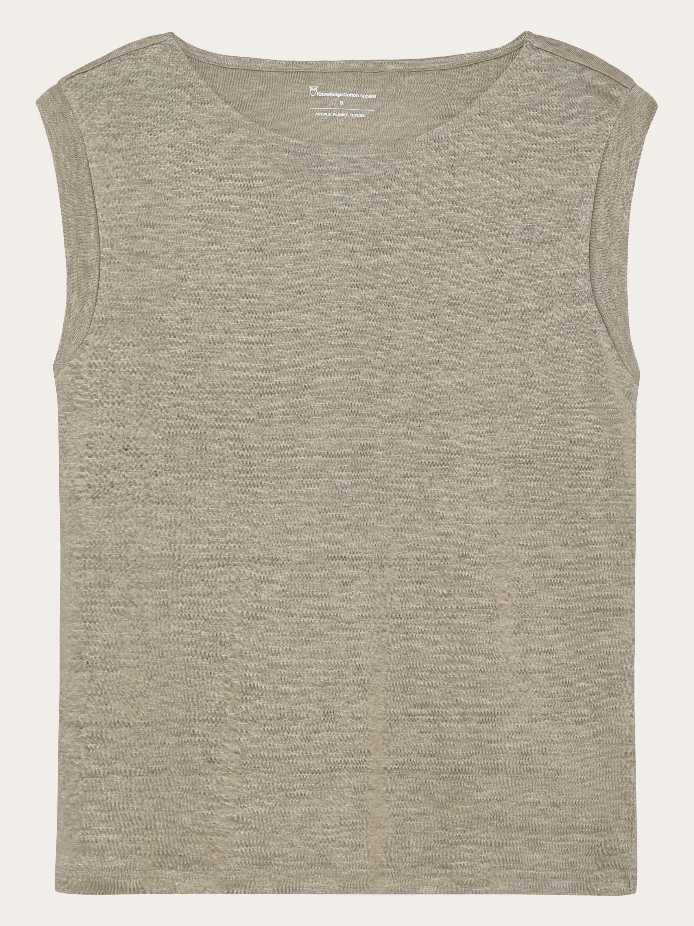 Loose fold up linen t-shirt - Twill