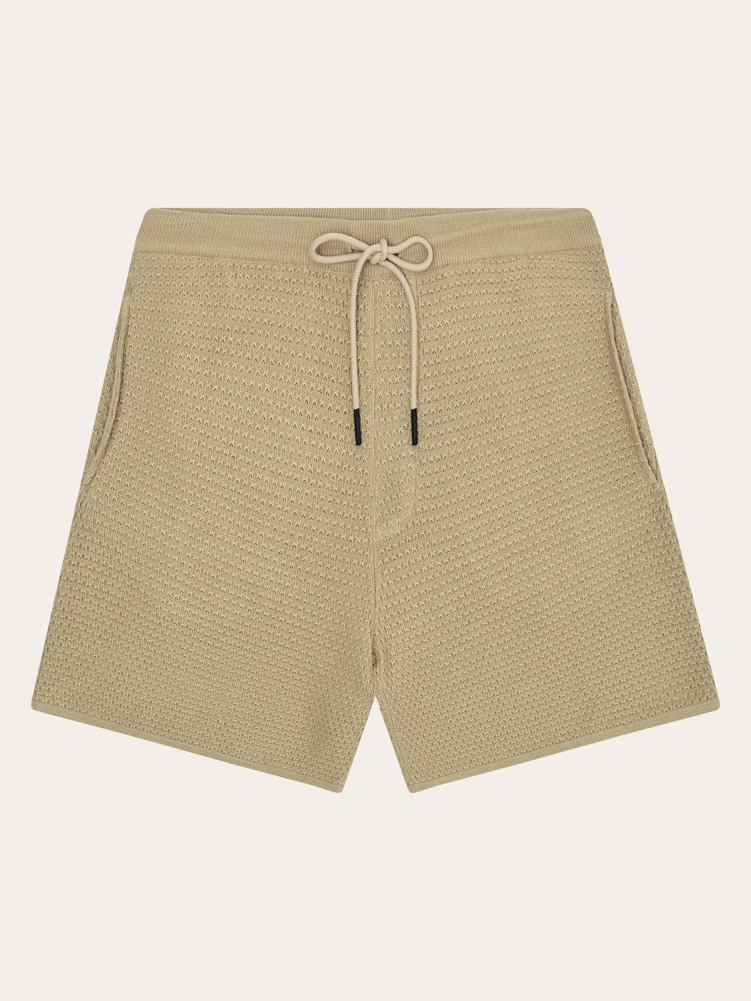 Loose knit shorts - Twill