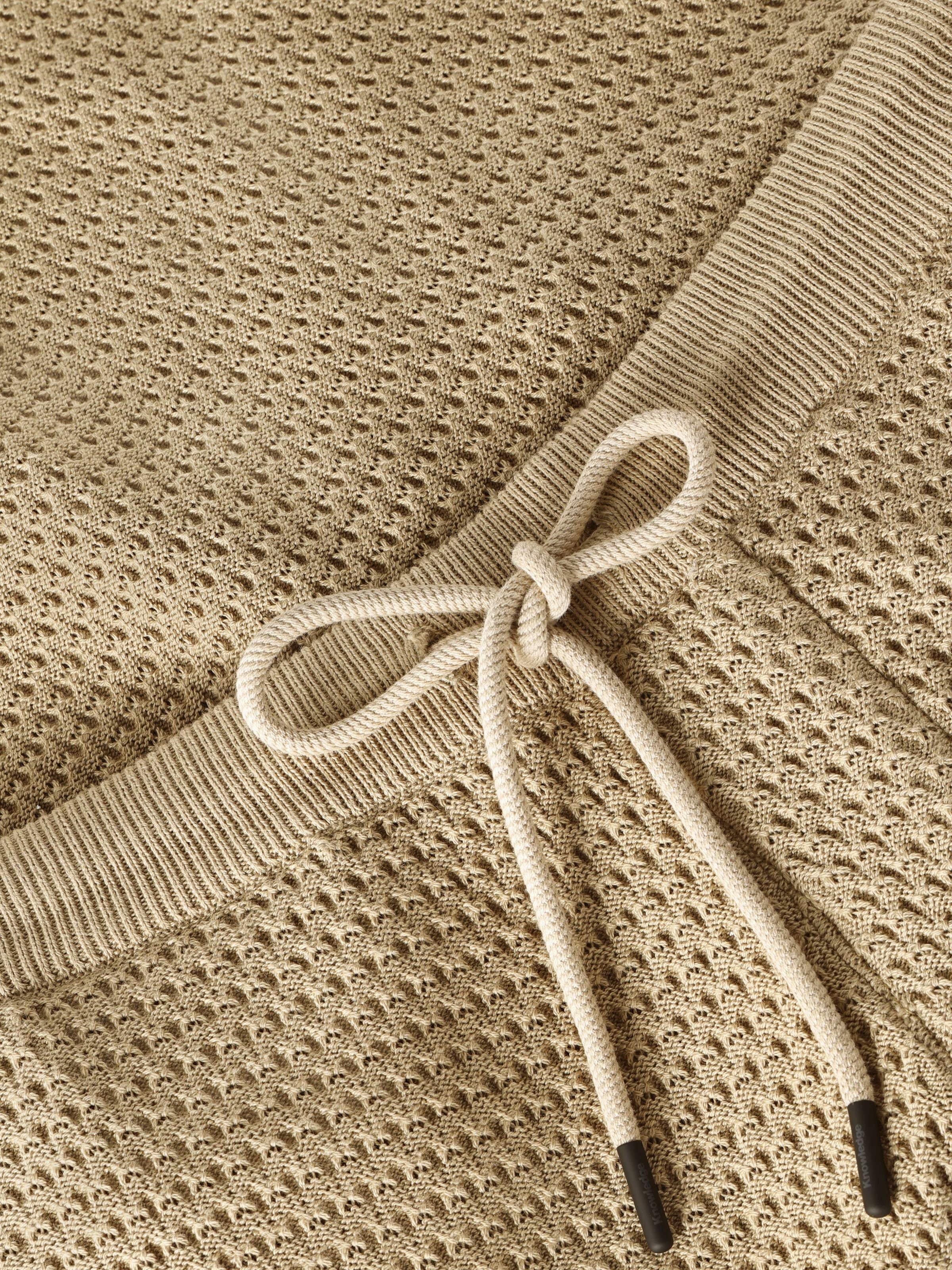Loose knit shorts - Twill - Image 2