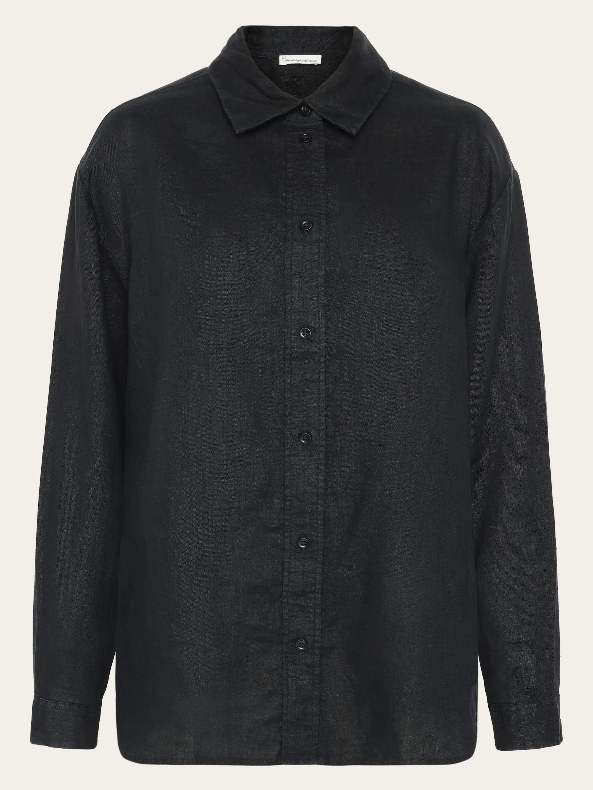 Loose linen shirt - Black Jet