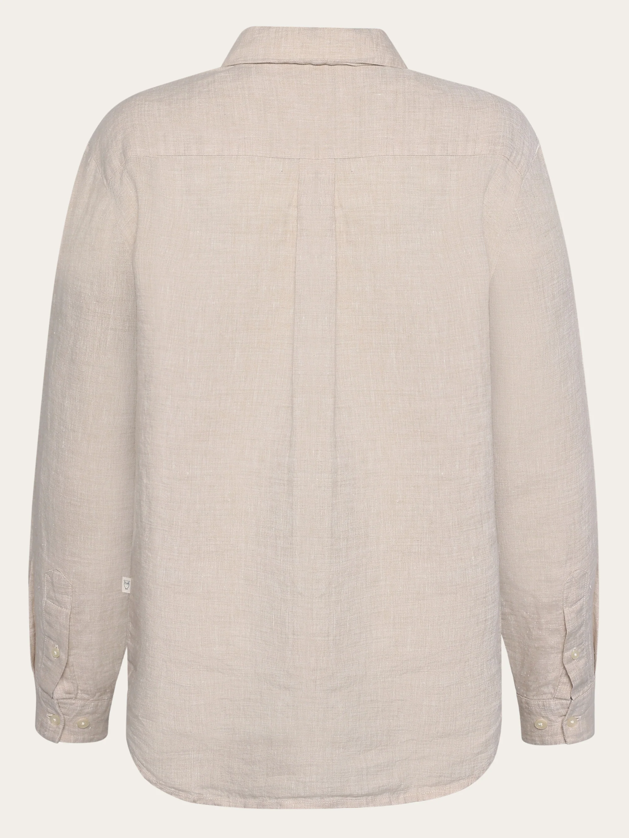 Loose linen shirt - Yarndyed Light feather gray - Image 6