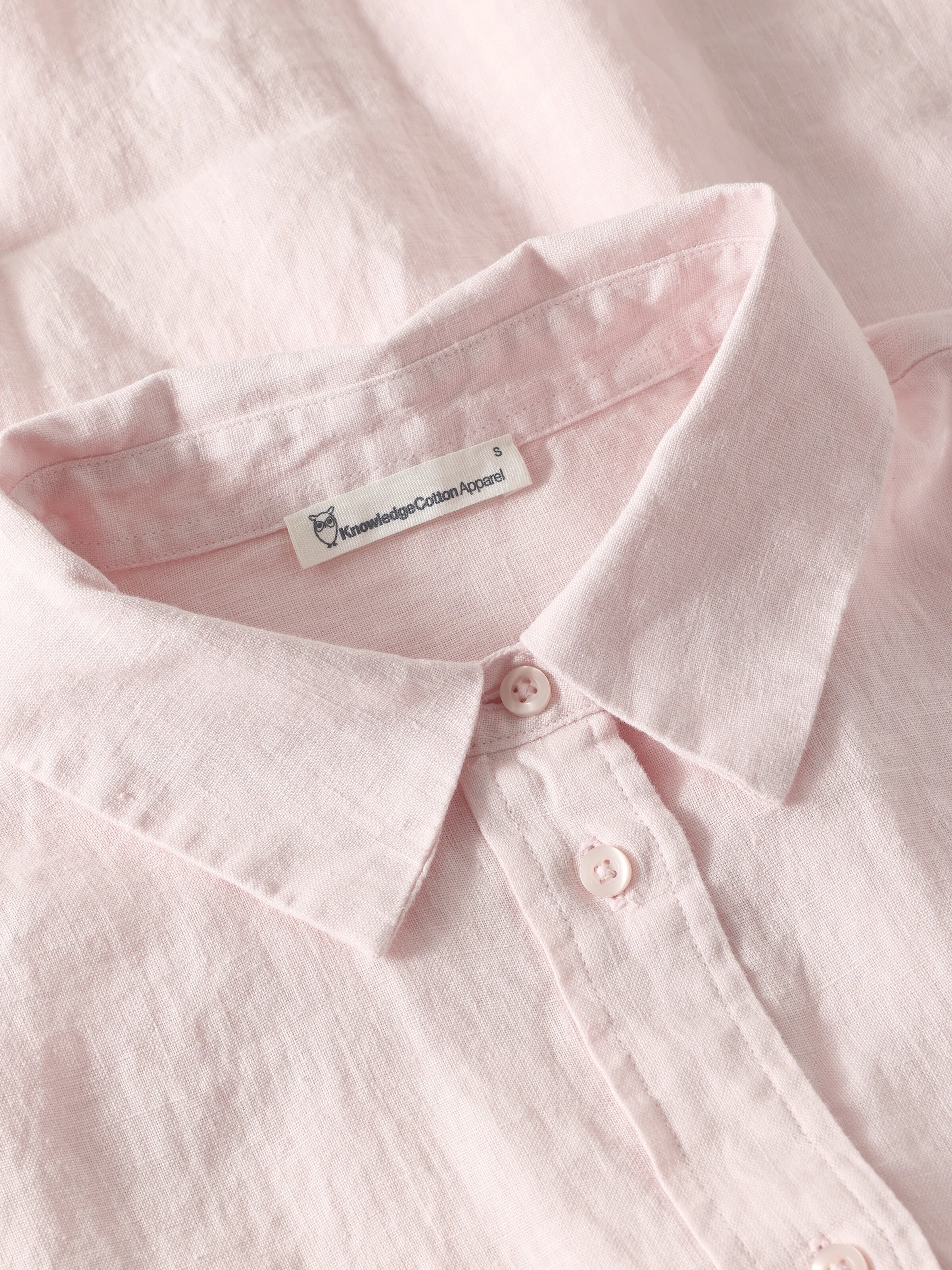 Loose linen shirt - Pale Lilac - Image 3