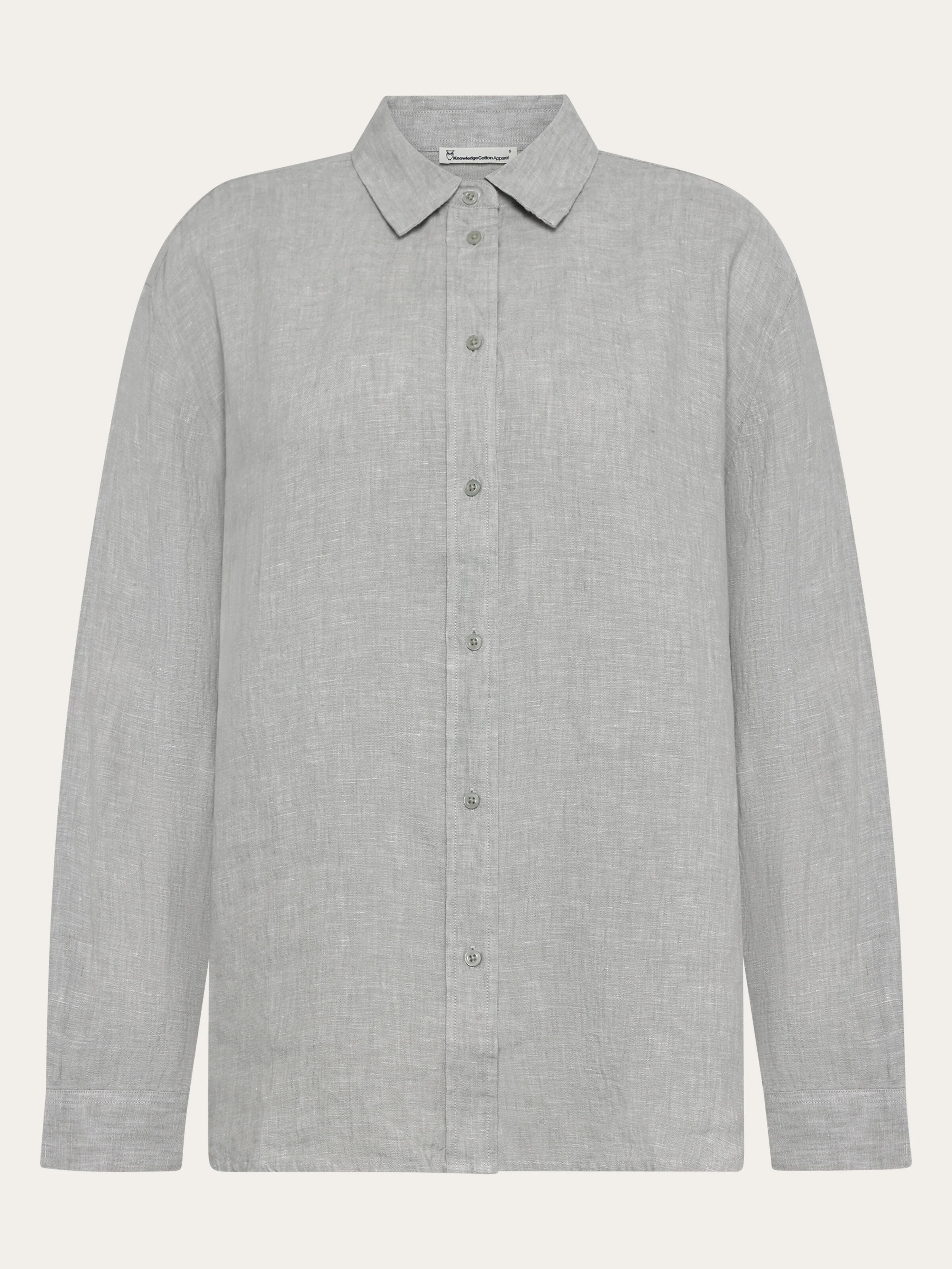 Loose linen shirt - Yarndyed Ultimate Grey