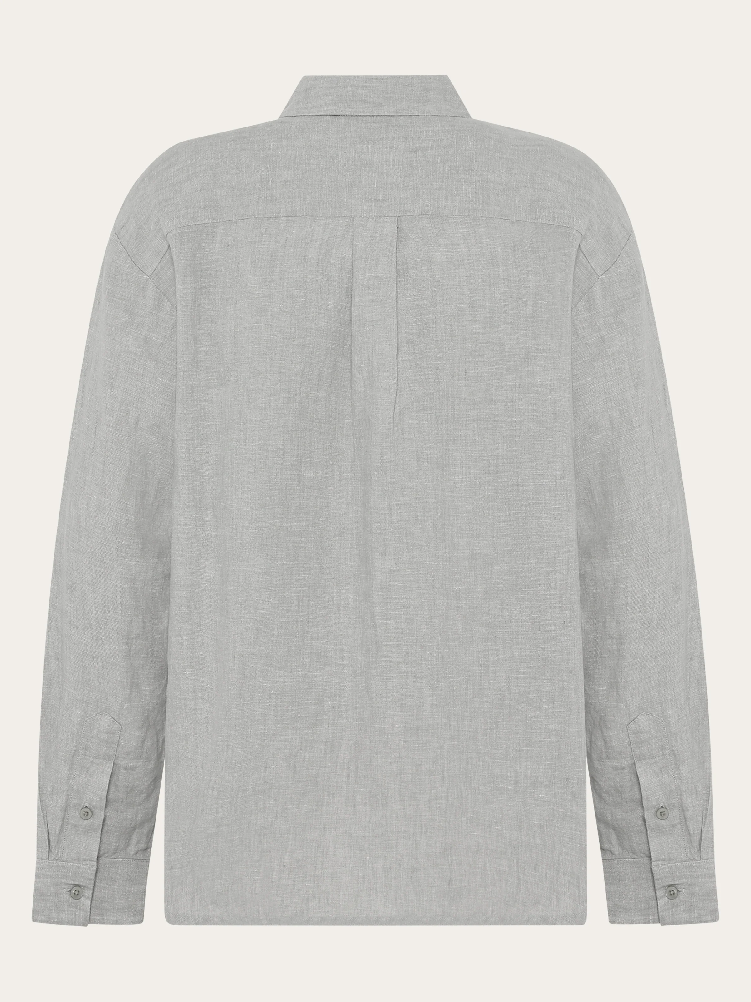 Loose linen shirt - Yarndyed Ultimate Grey - Image 3