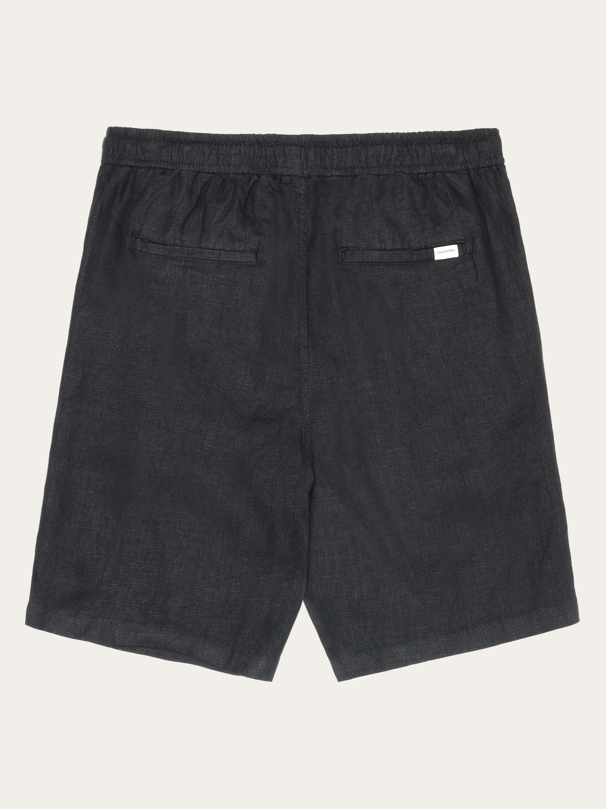 Loose Linen shorts - Black Jet - Image 6