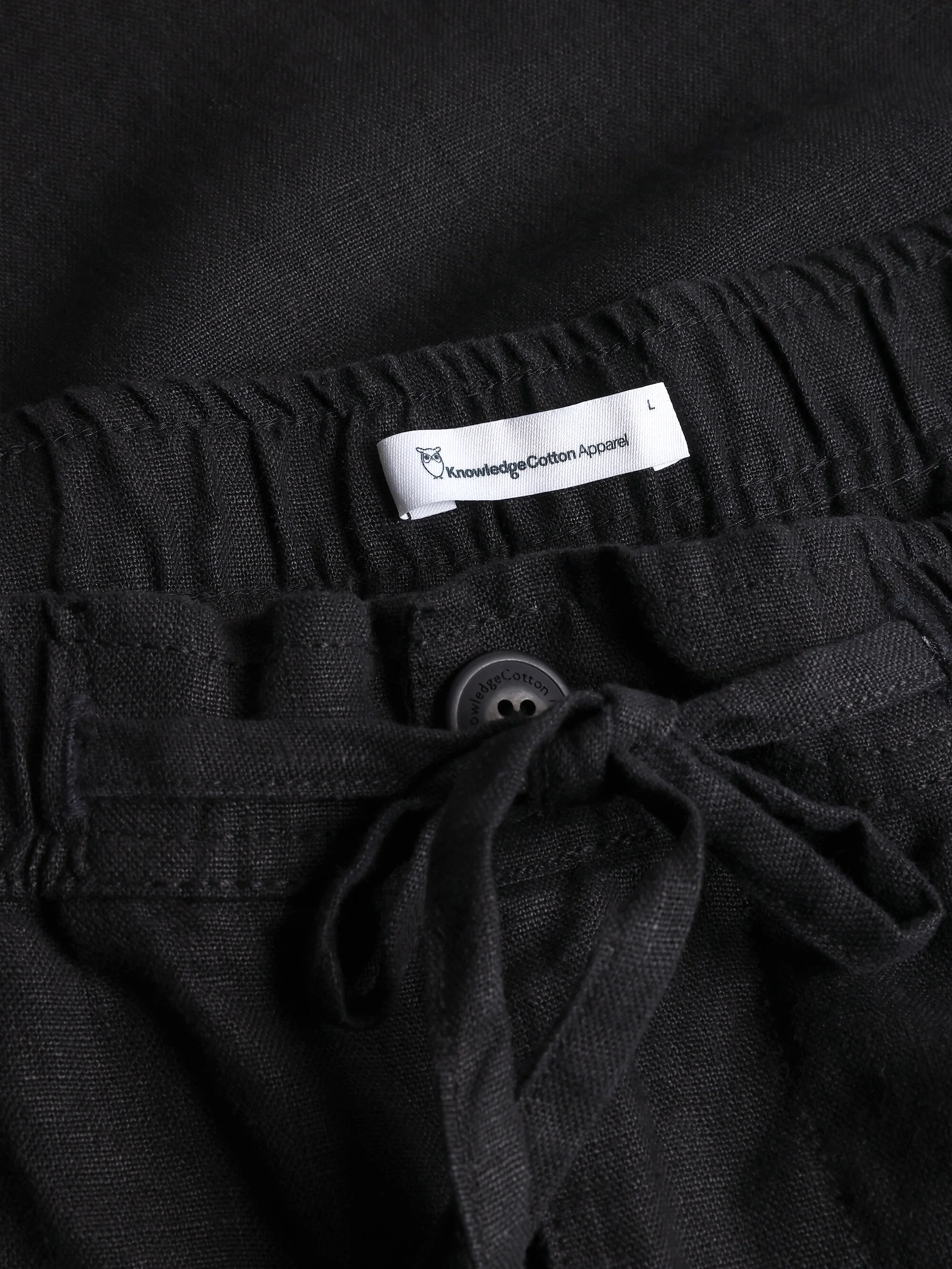Loose Linen shorts - Black Jet - Image 7
