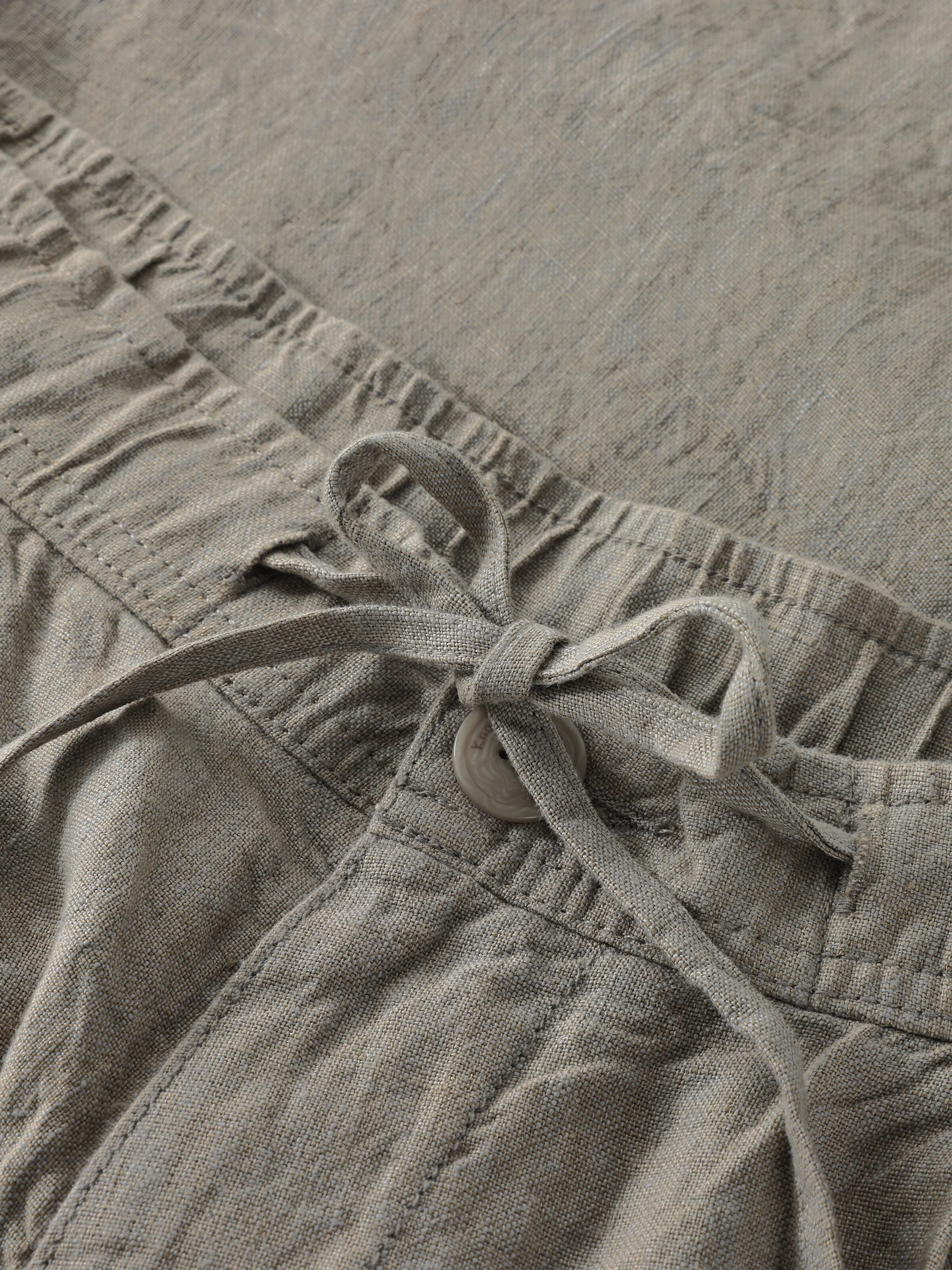 Loose Linen shorts - Yarndyed Twill - Image 2