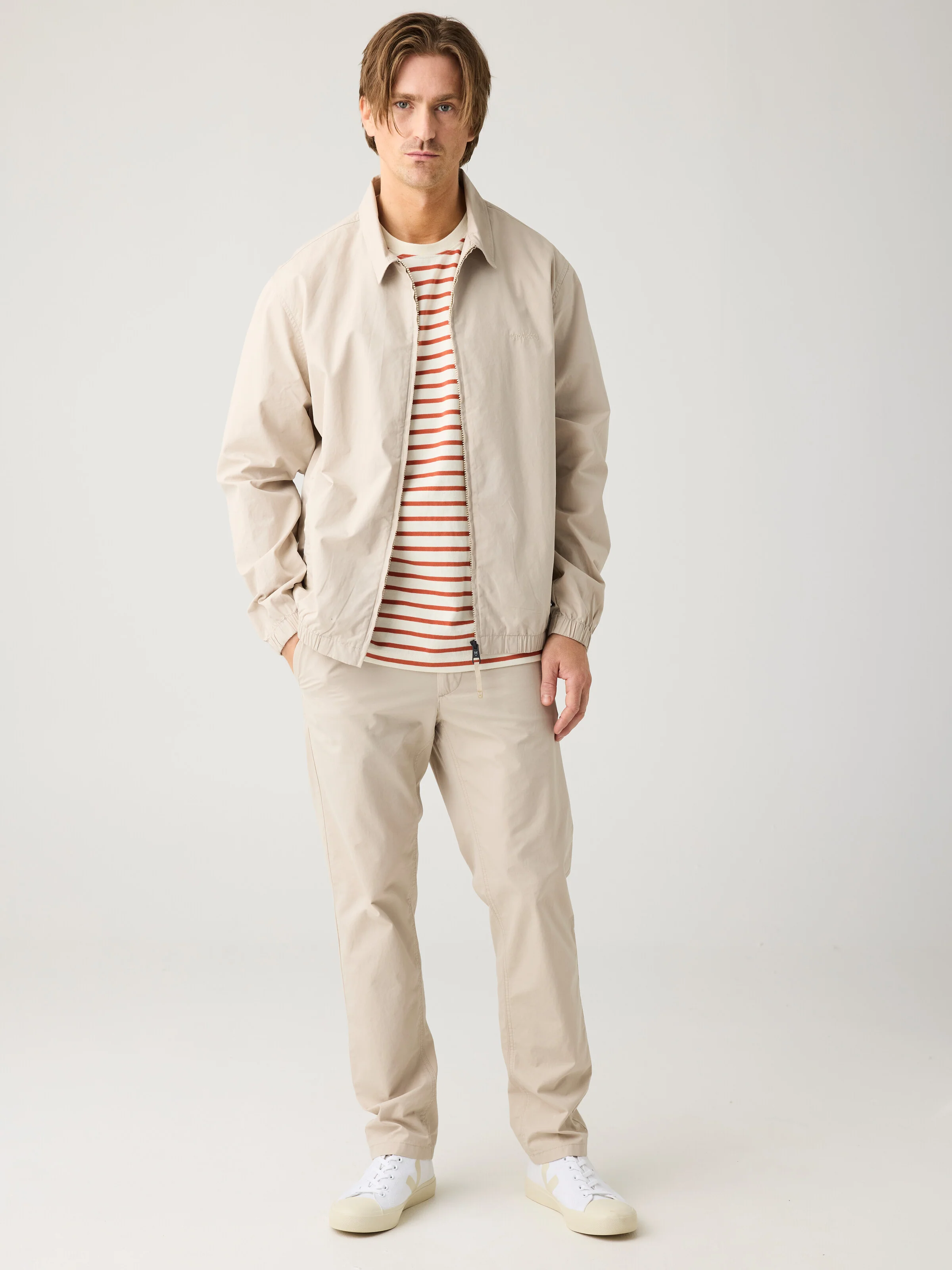 Loose striped t-shirt - Red Stripe - Image 4