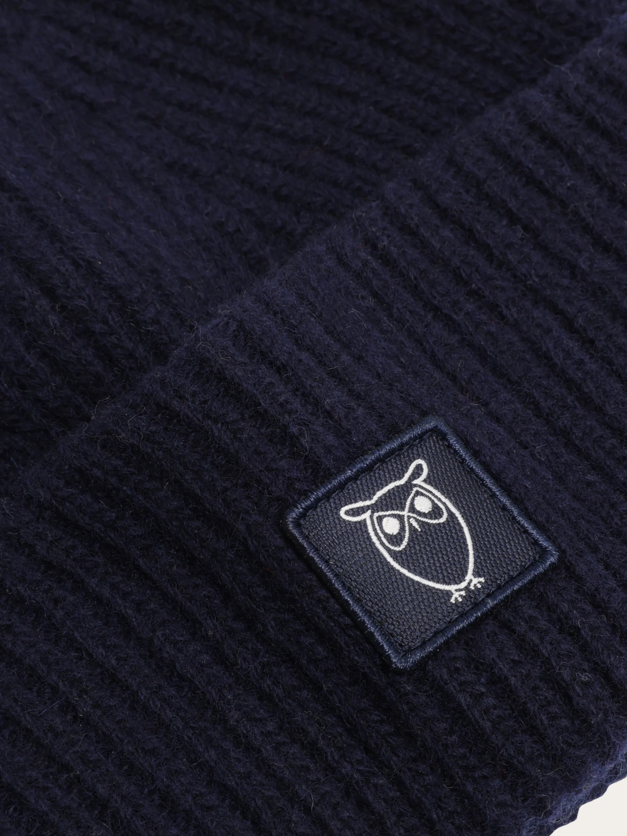 Low wool rib beanie - Total Eclipse - Image 2