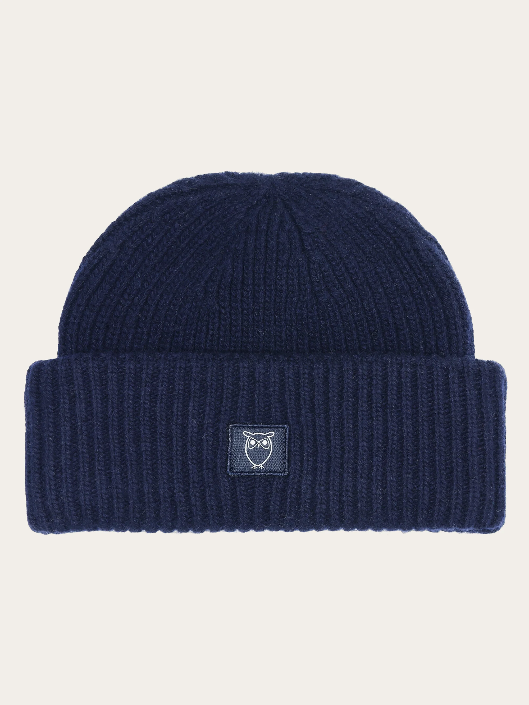 Low wool rib beanie - Total Eclipse - Image 3