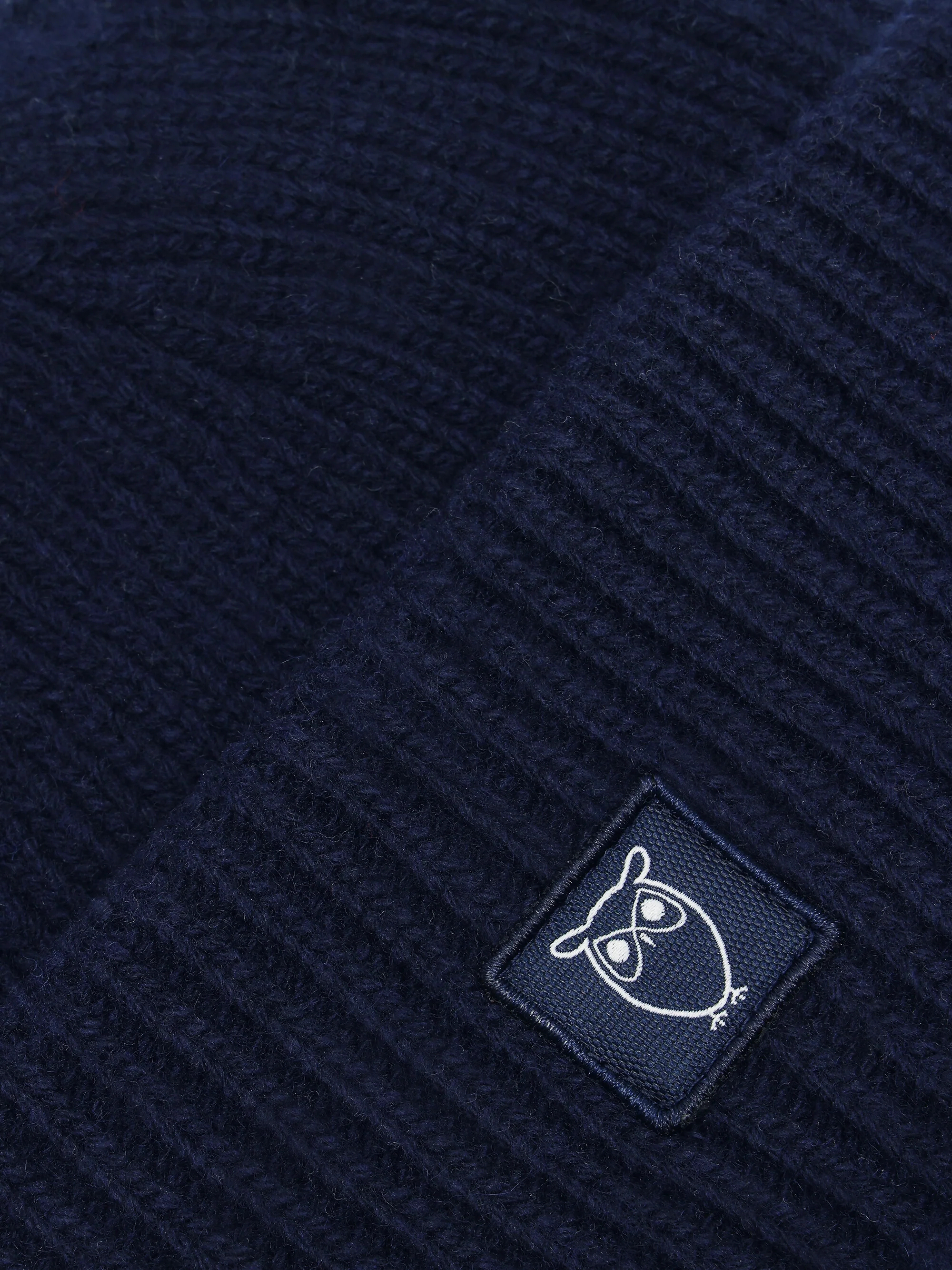 Low wool rib beanie - Total Eclipse - Image 7