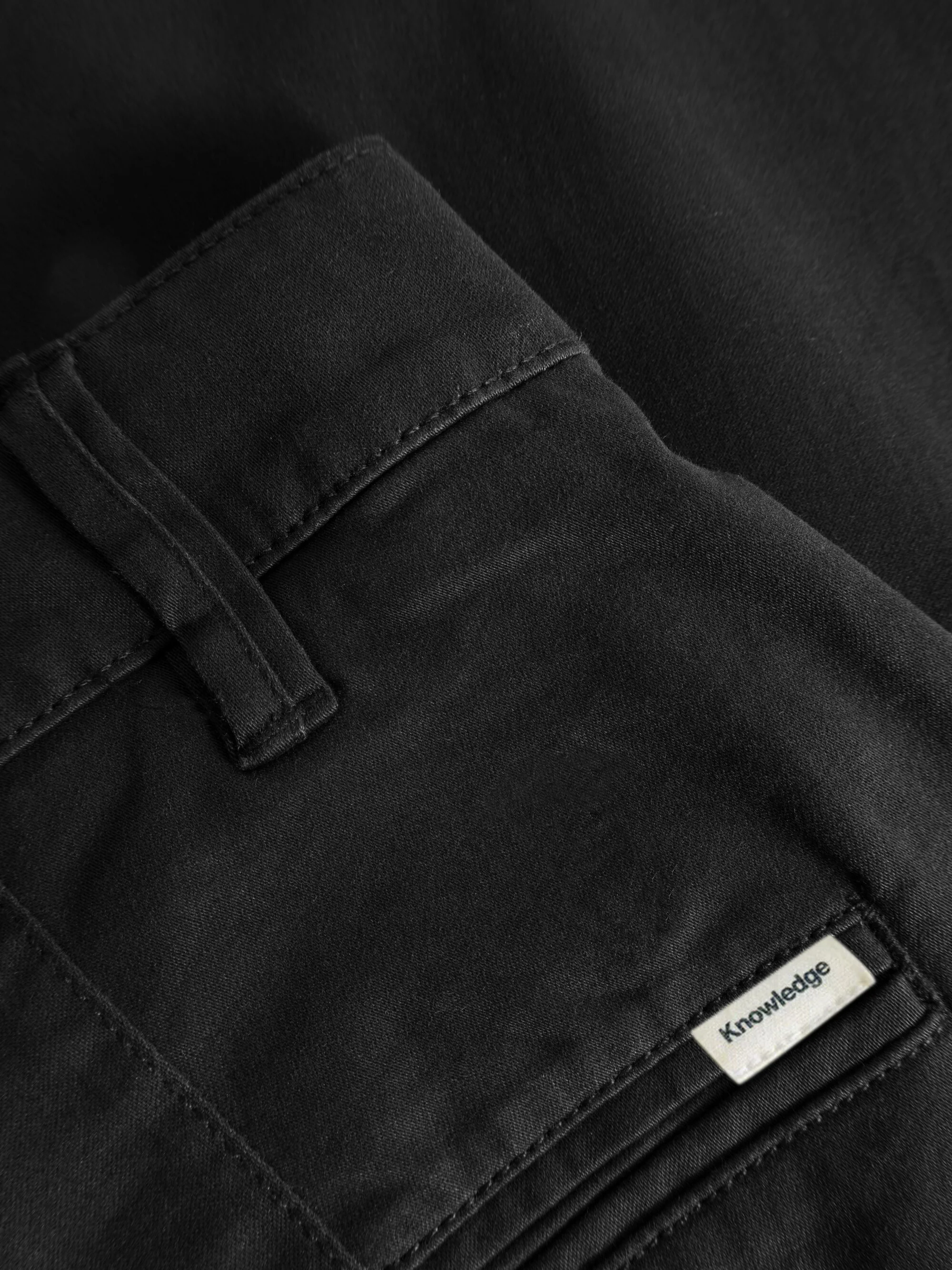 LUCA slim twill chino pants - Black Jet - Image 5