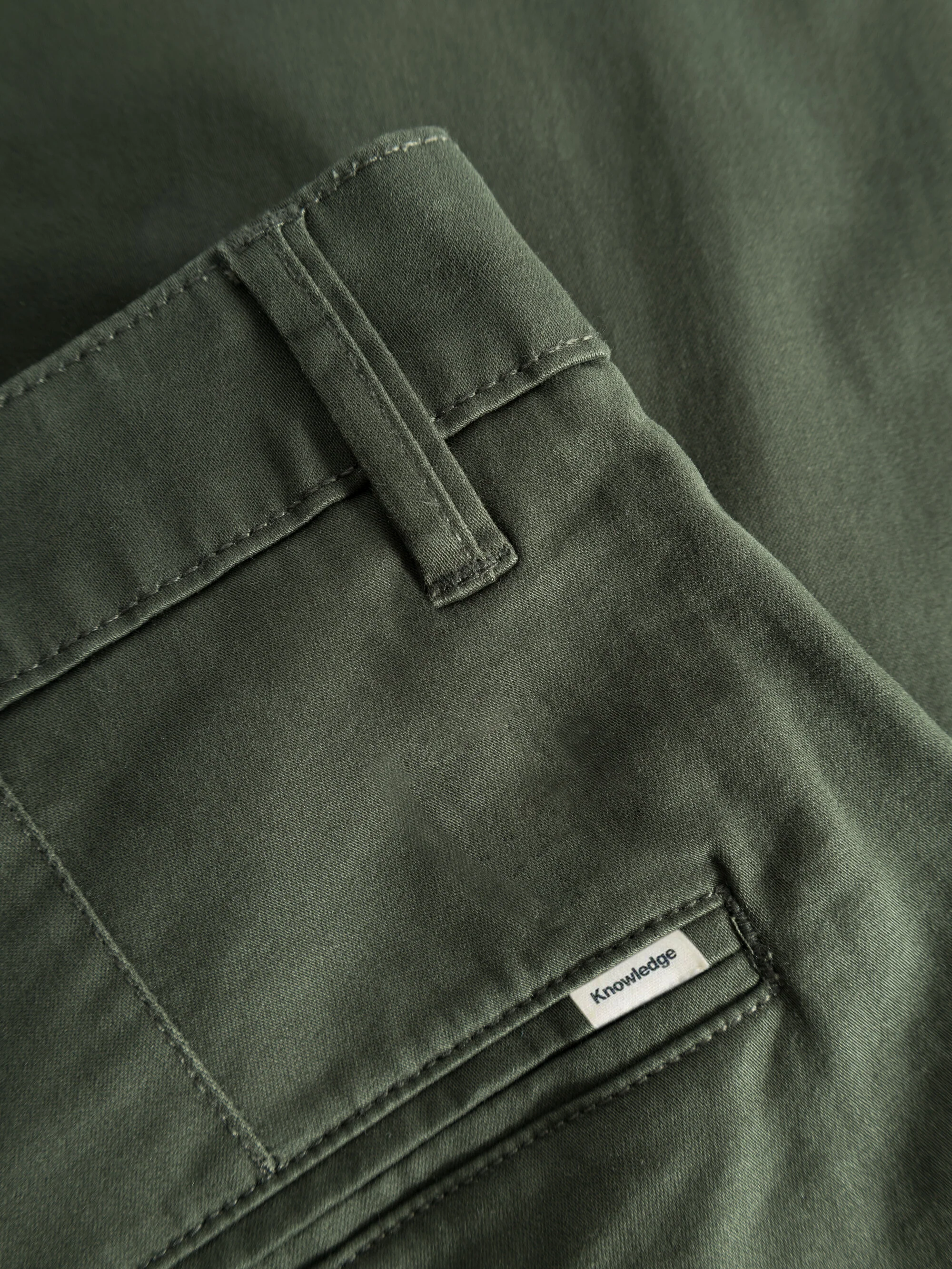 LUCA slim twill chino pants - Forest Night - Image 5