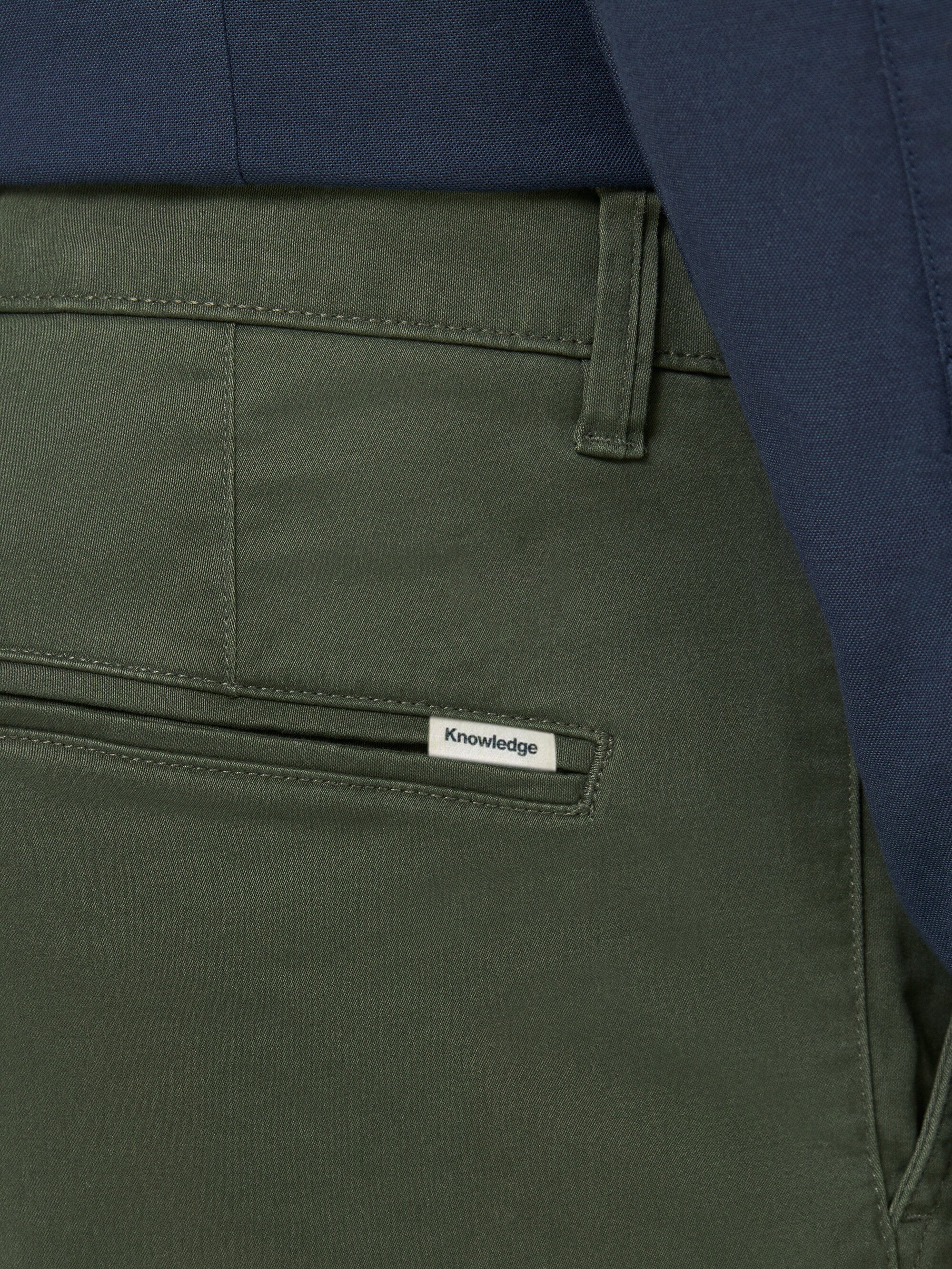 LUCA slim twill chino pants - Forest Night - Image 6
