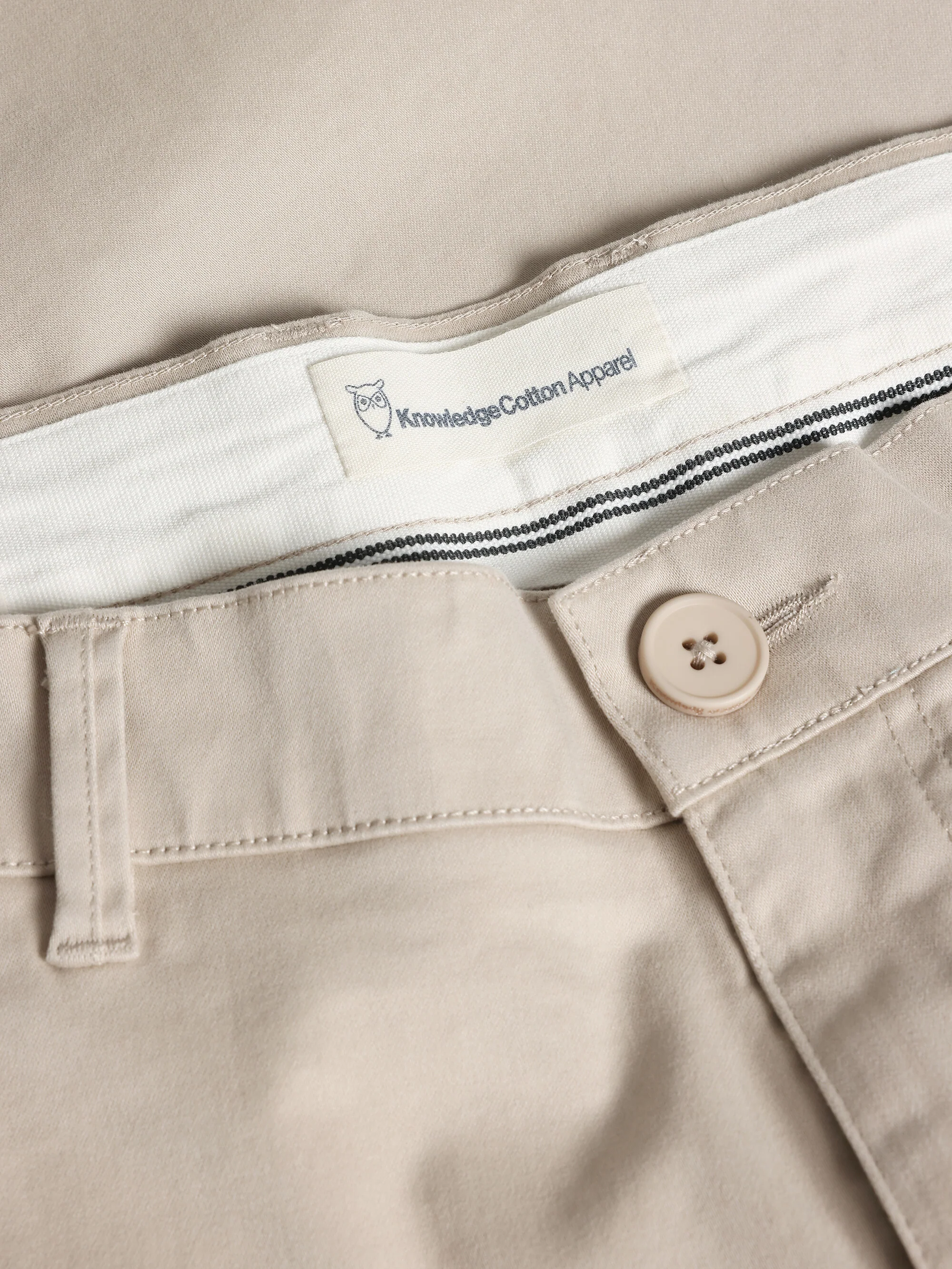 LUCA slim twill chino pants - Light feather gray - Image 3