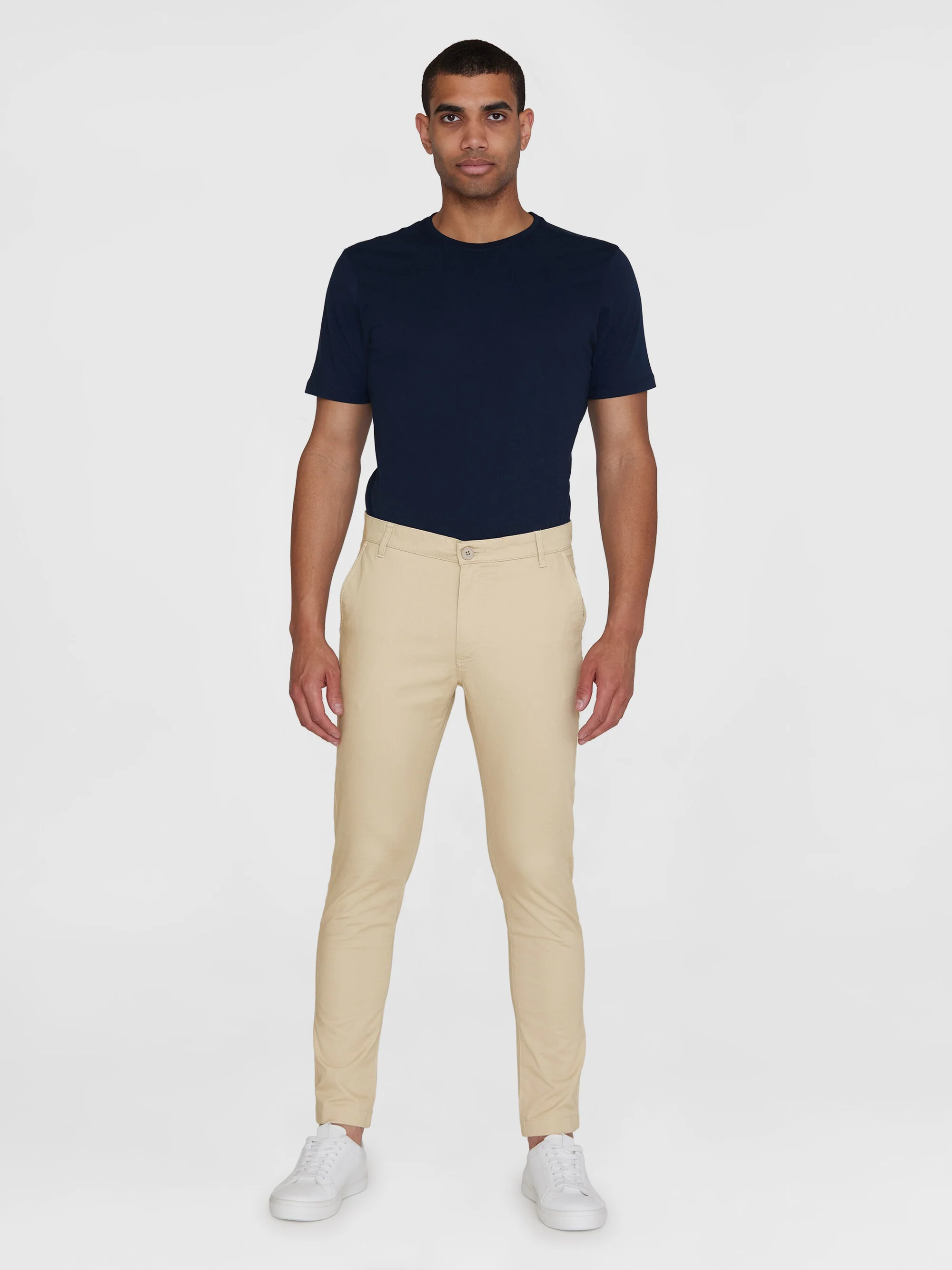 LUCA slim twill chino pants - Light feather gray - Image 4