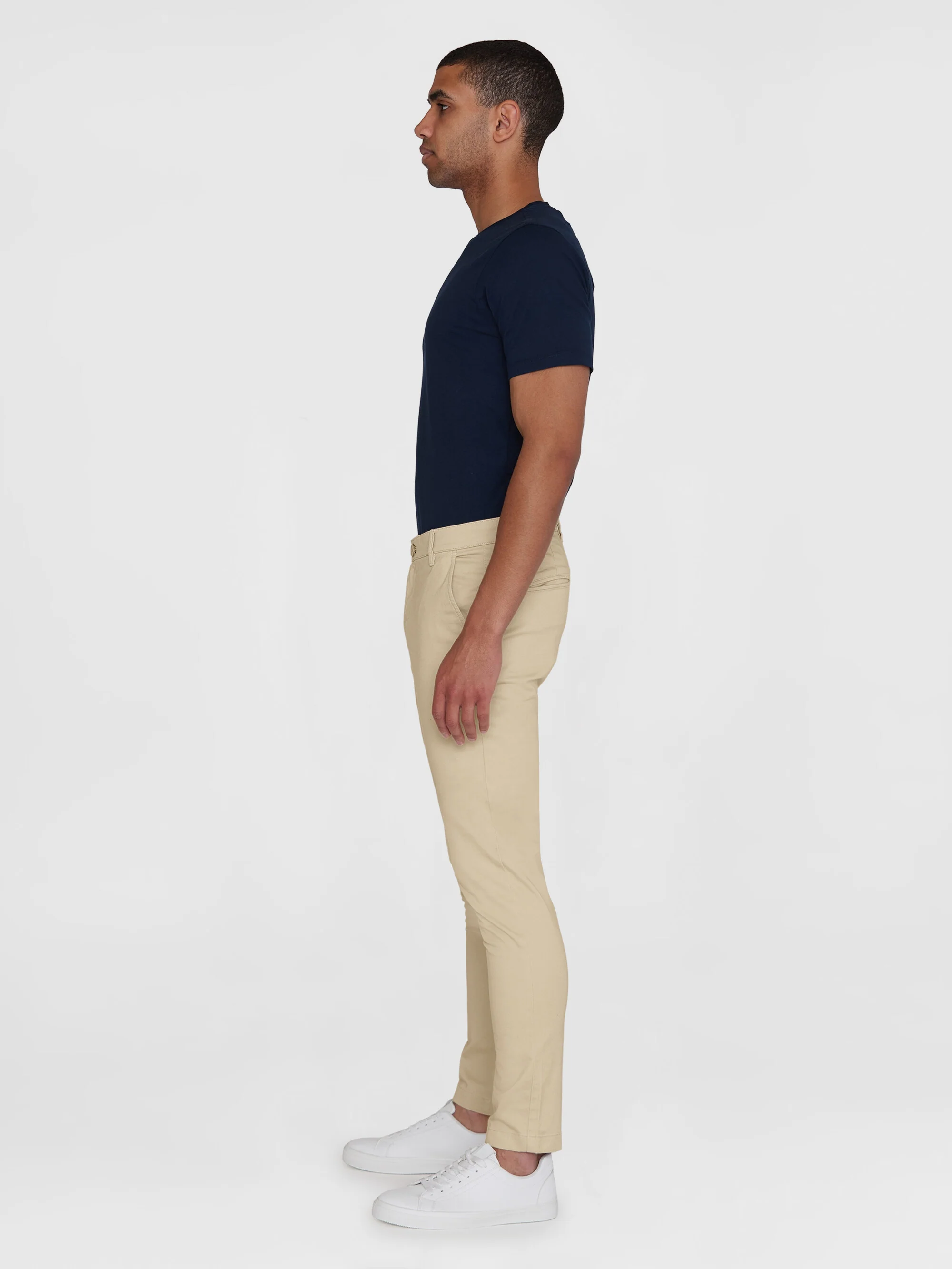 LUCA slim twill chino pants - Light feather gray - Image 6
