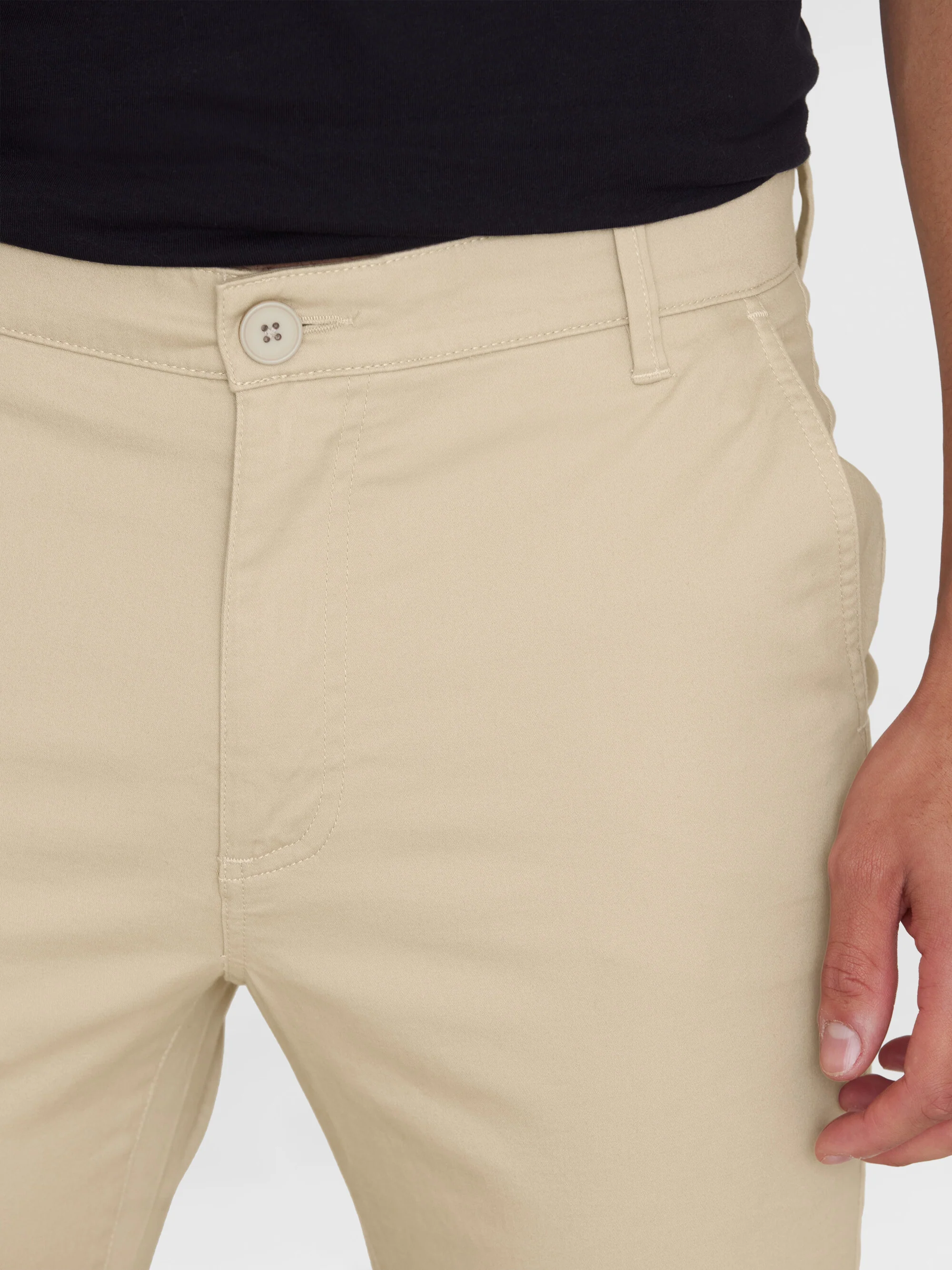 LUCA slim twill chino pants - Light feather gray - Image 7