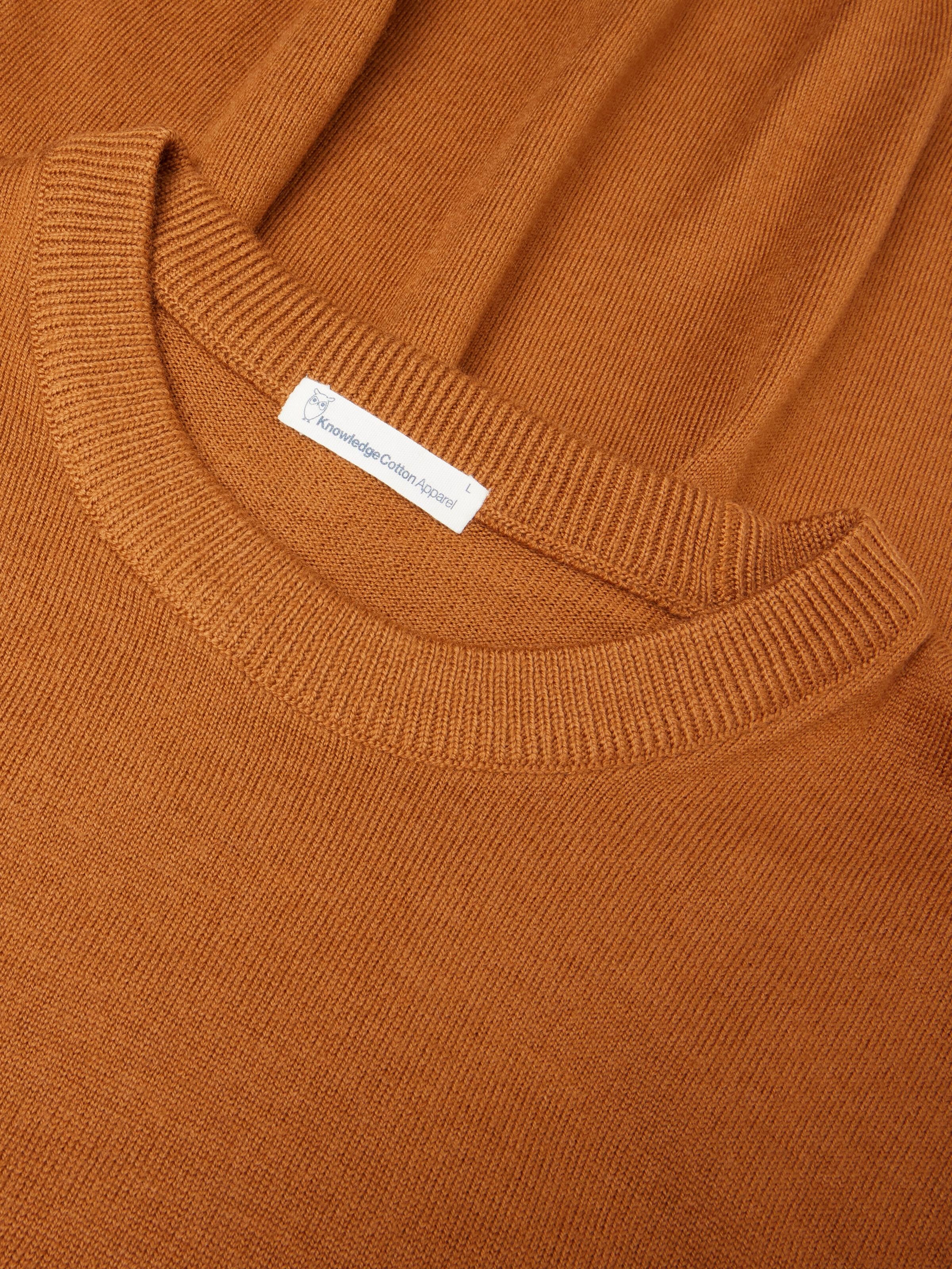 Merino crew neck sweater - Pumpkin Spice - Image 3