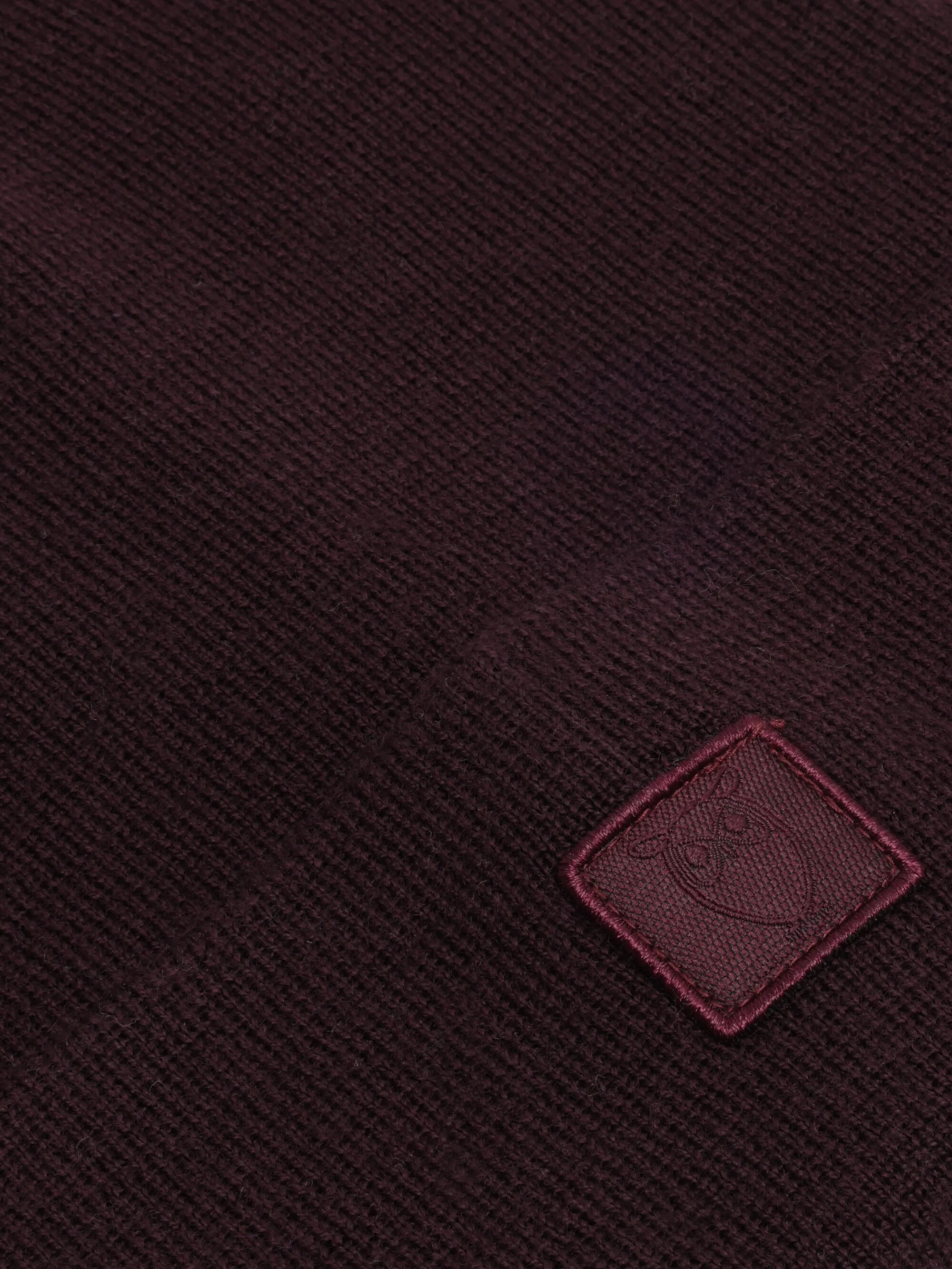 Merino double layer badge beanie - Fig - Image 2