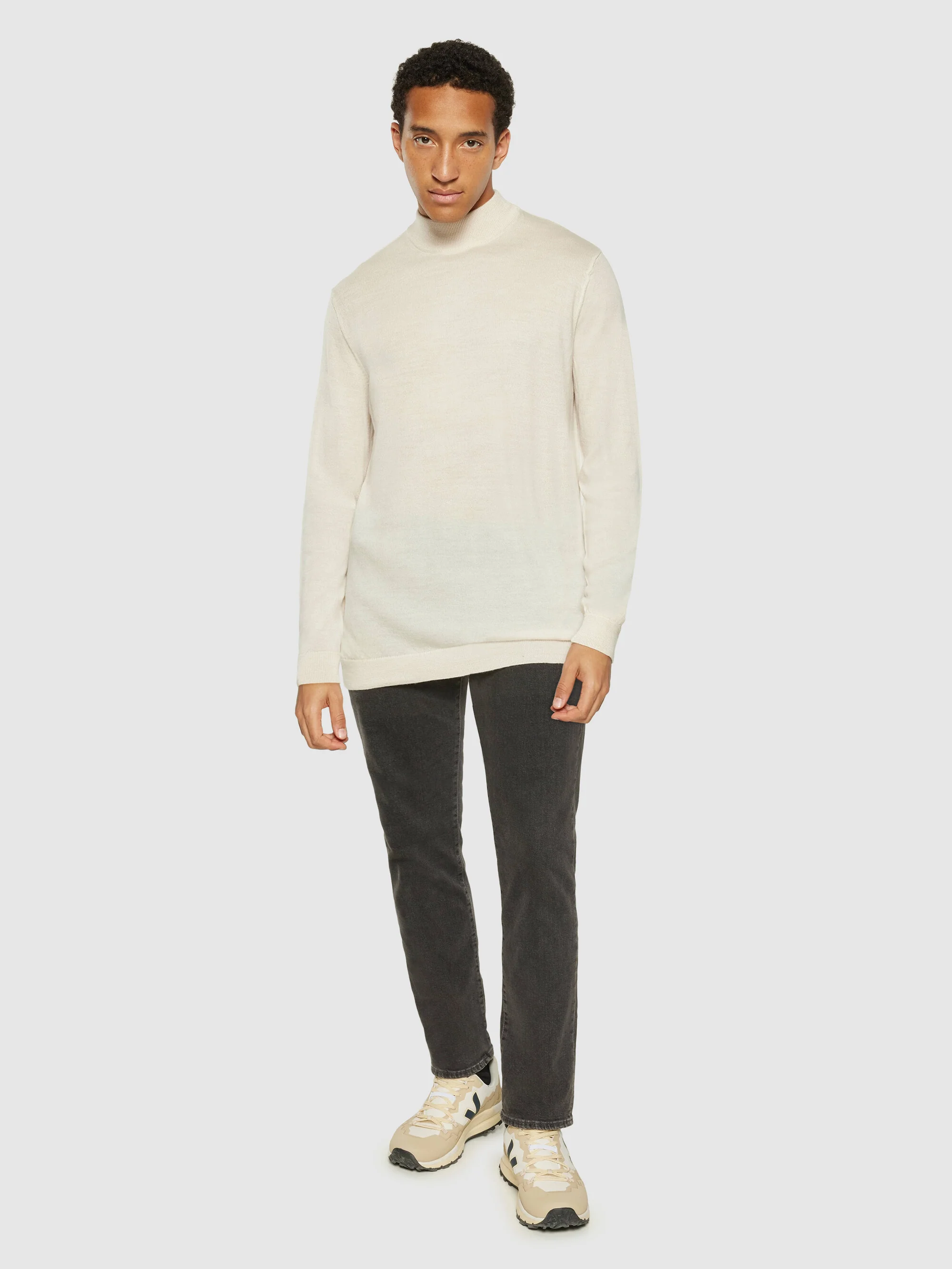 Merino mock neck - RWS - Kelp - Image 4