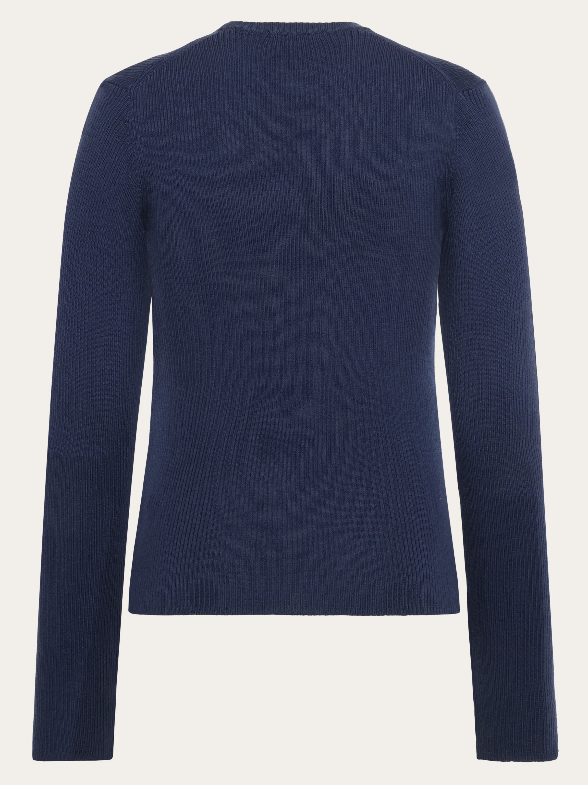 Merino Wool Rib Knit RWS - Total Eclipse - Image 2