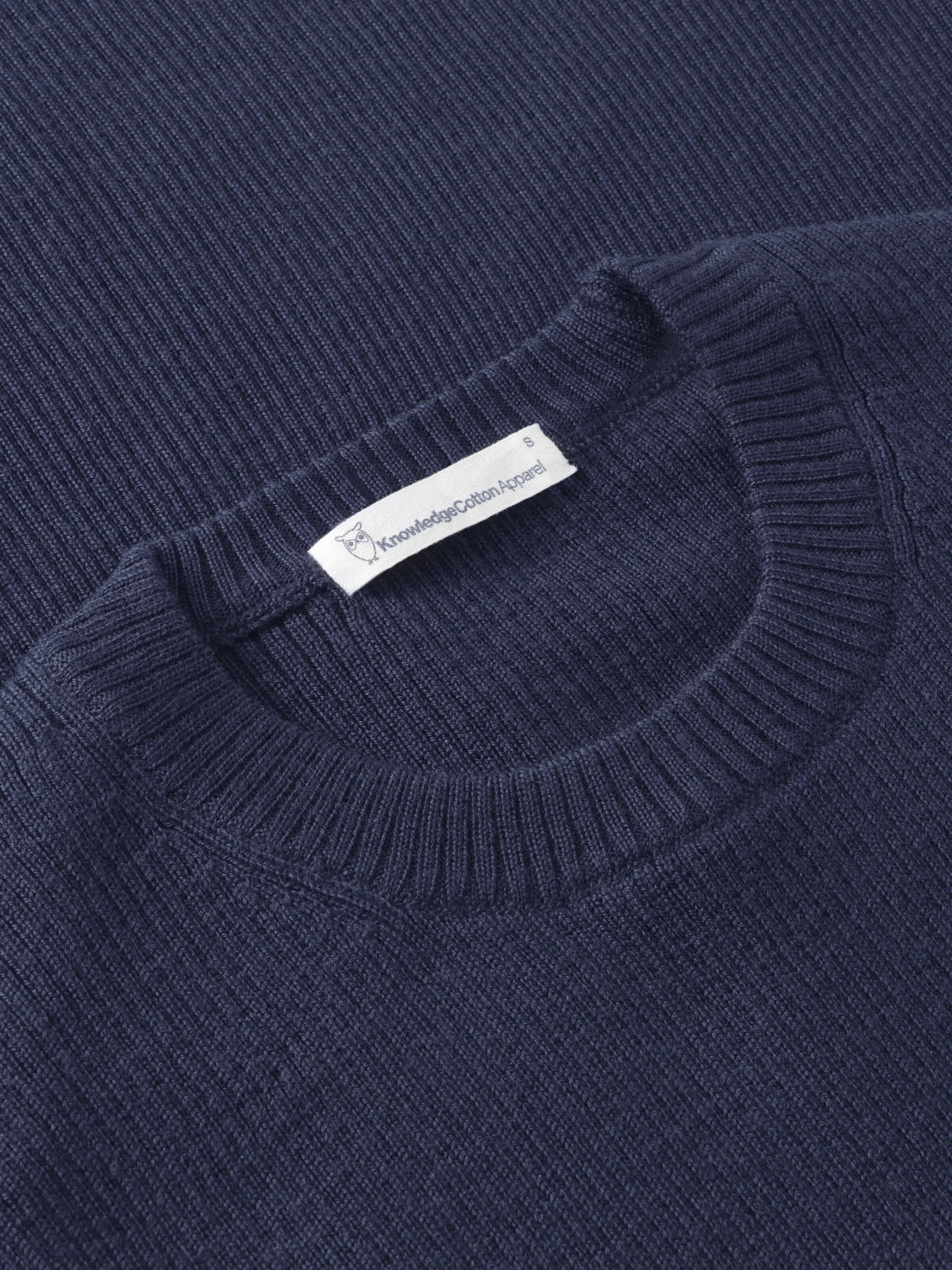 Merino Wool Rib Knit RWS - Total Eclipse - Image 3