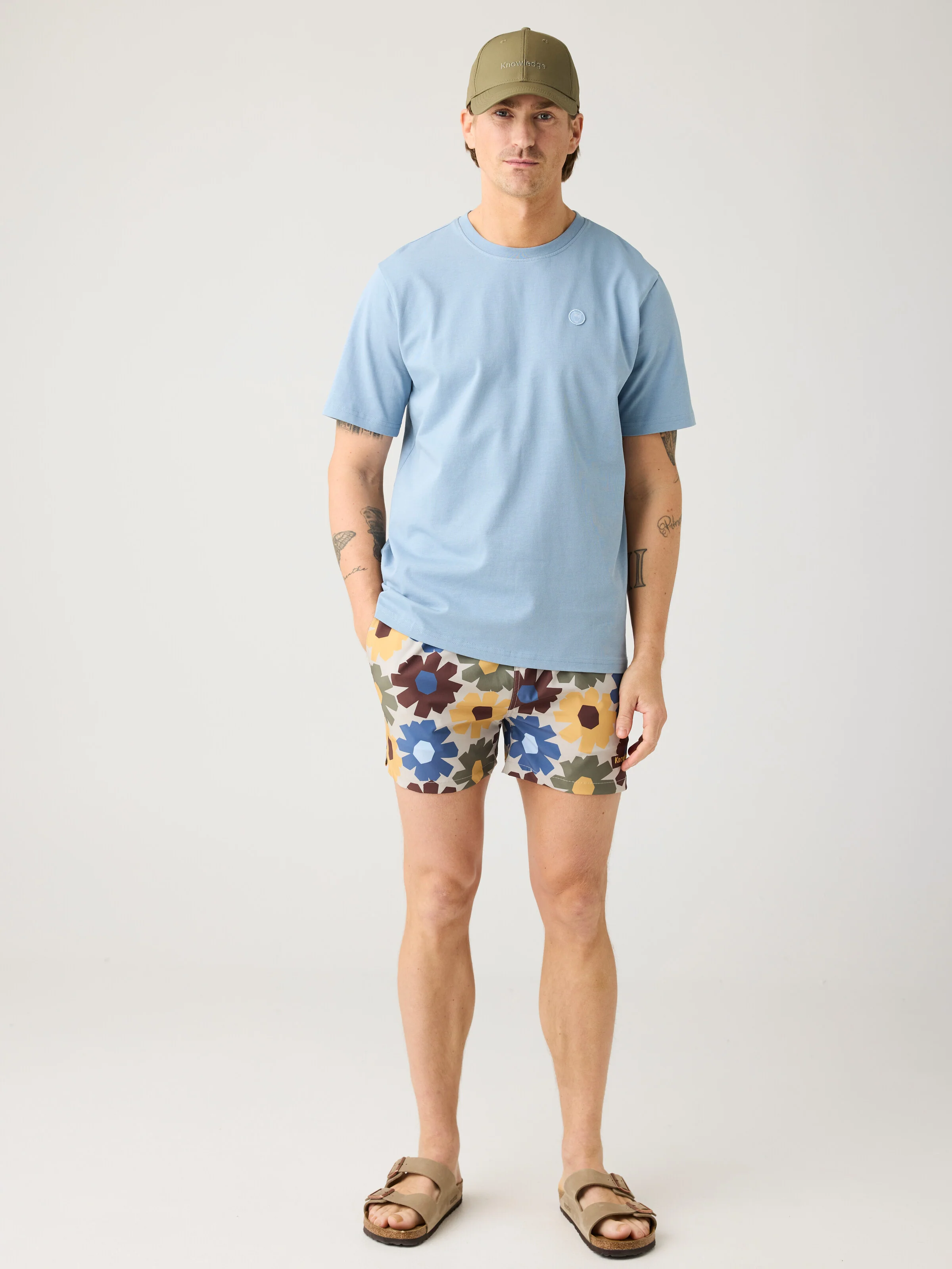 Mid-thigh print swimshorts - Multi color AOP - Image 2