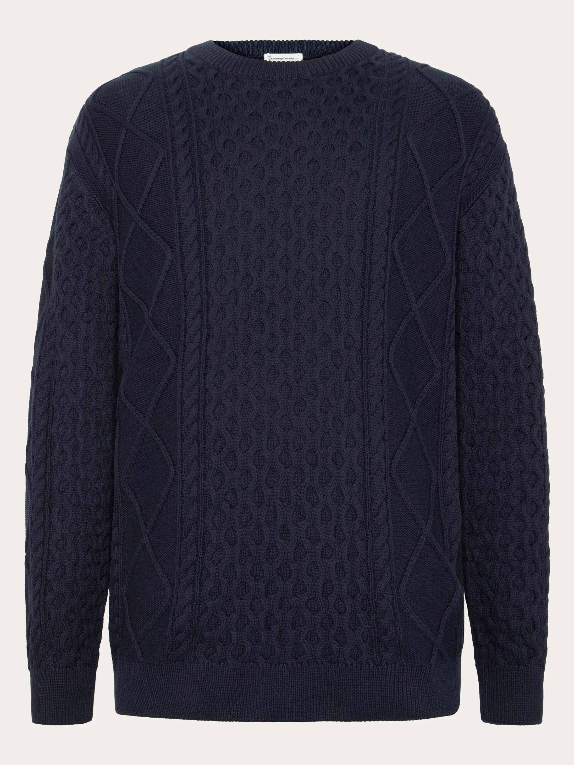 Organic Cotton Cable Knit - Regenerative Organic Certified™ - GOTS/Vegan - Night Sky