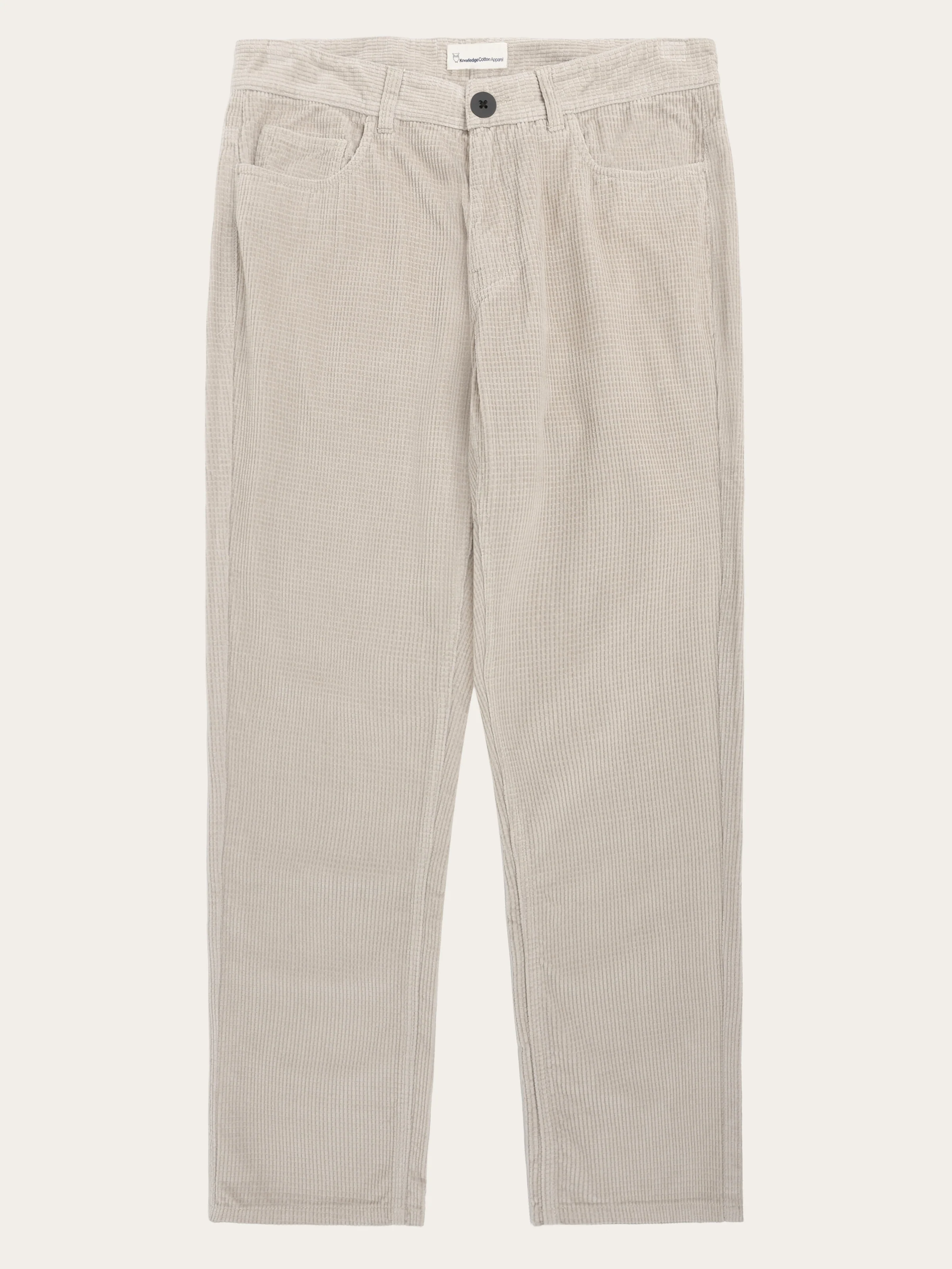 Organic Cotton Chuck 5-pocket Corduroy Pants GOTS - Light feather gray