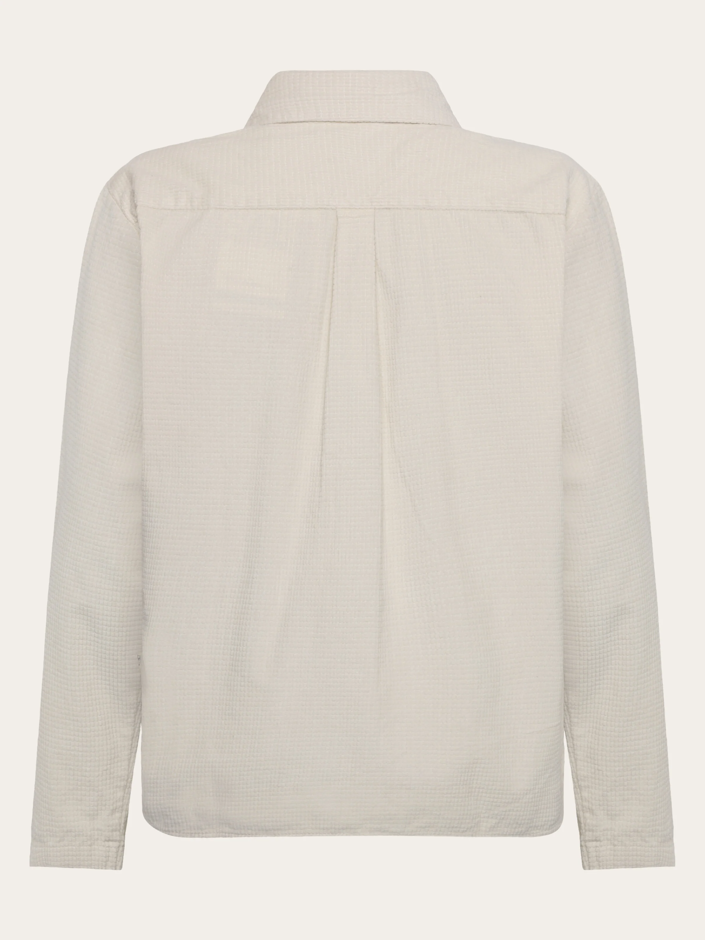 Organic Cotton Corduroy Overshirt GOTS - Egret - Image 3