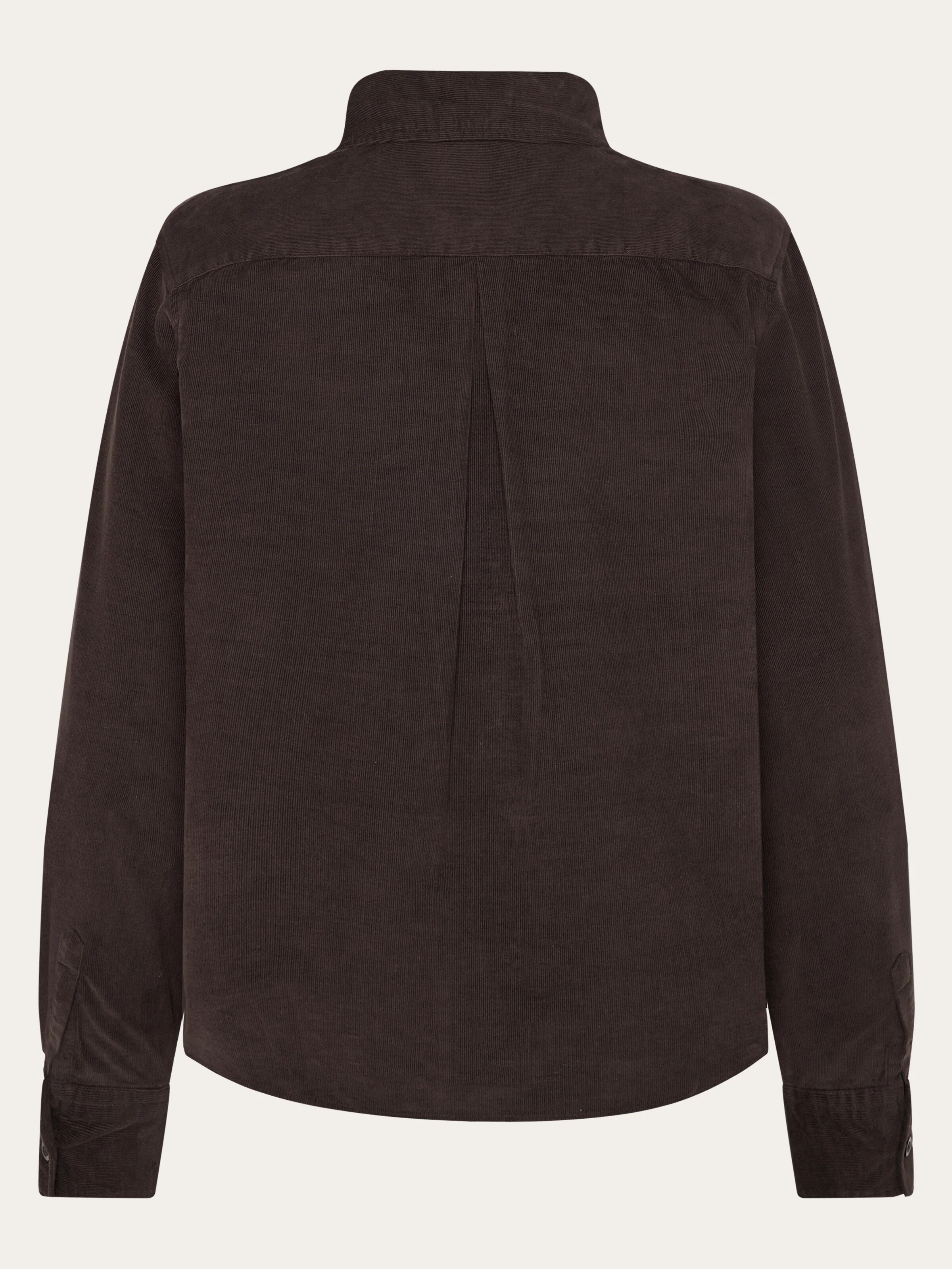 Organic Cotton Corduroy Shirt GOTS - Chocolate Torte - Image 4