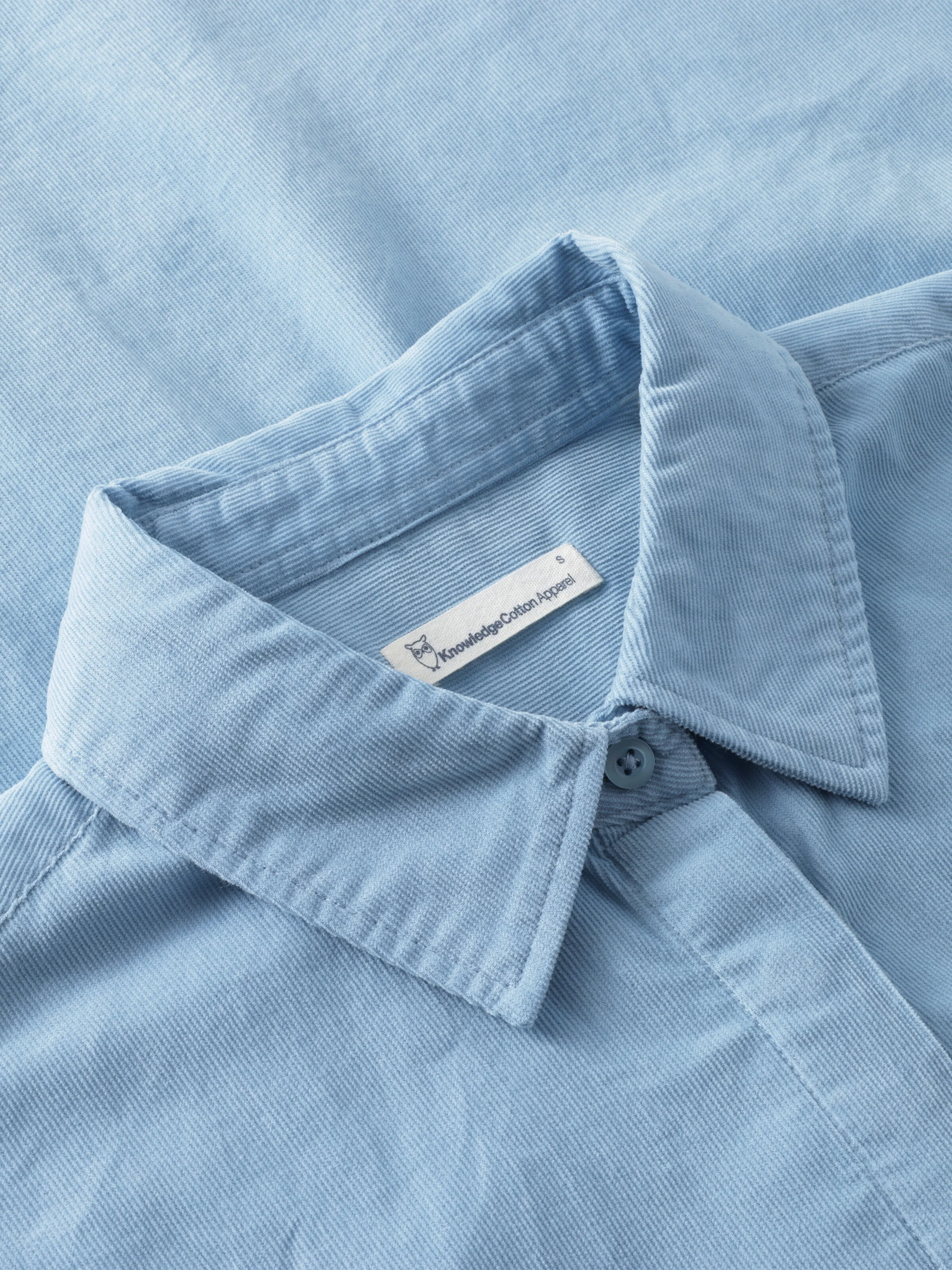 Organic Cotton Corduroy Shirt GOTS - Glacier Lake - Image 3
