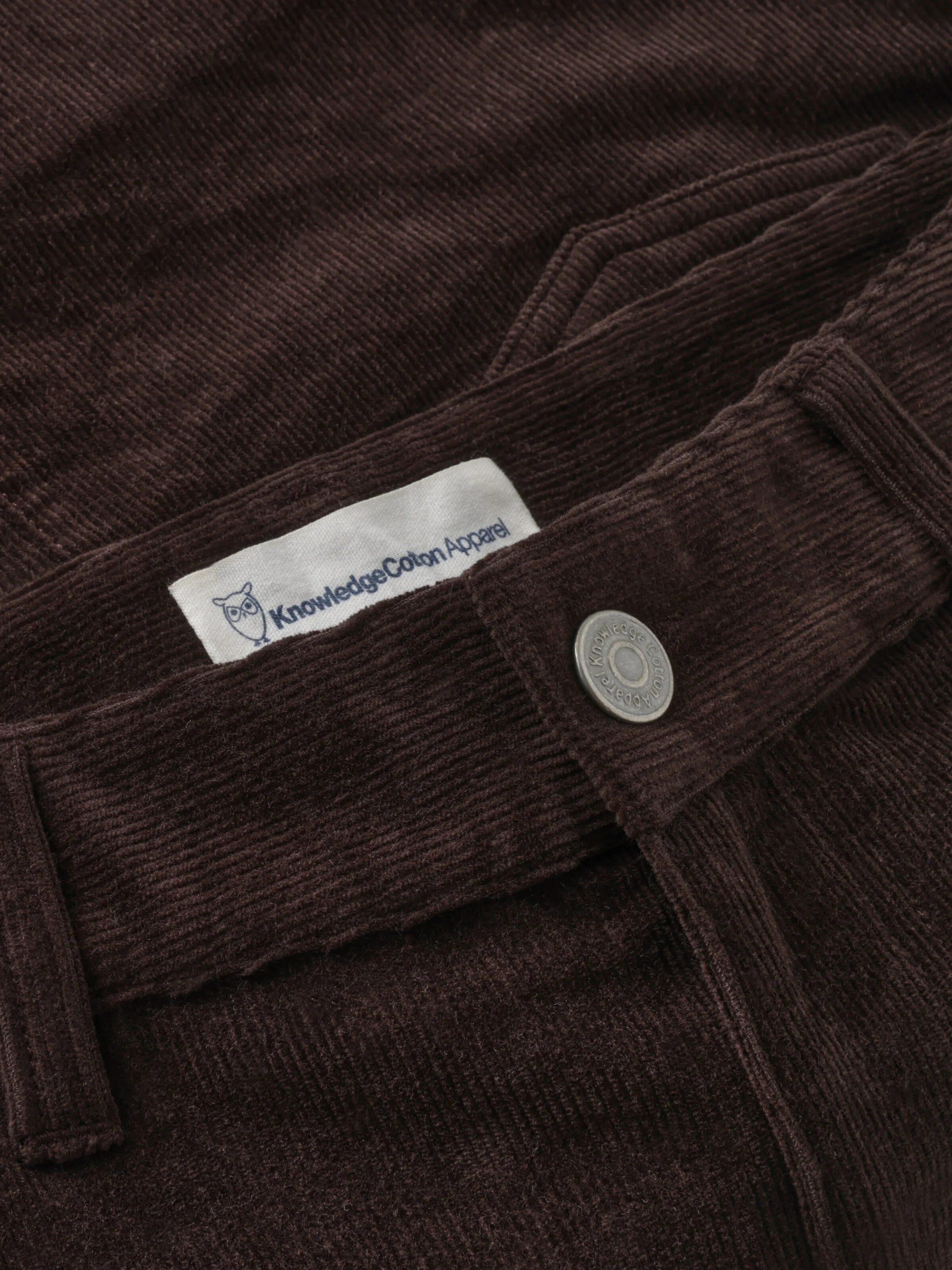 Organic Cotton Corduroy skirt GOTS - Chocolate Torte - Image 3