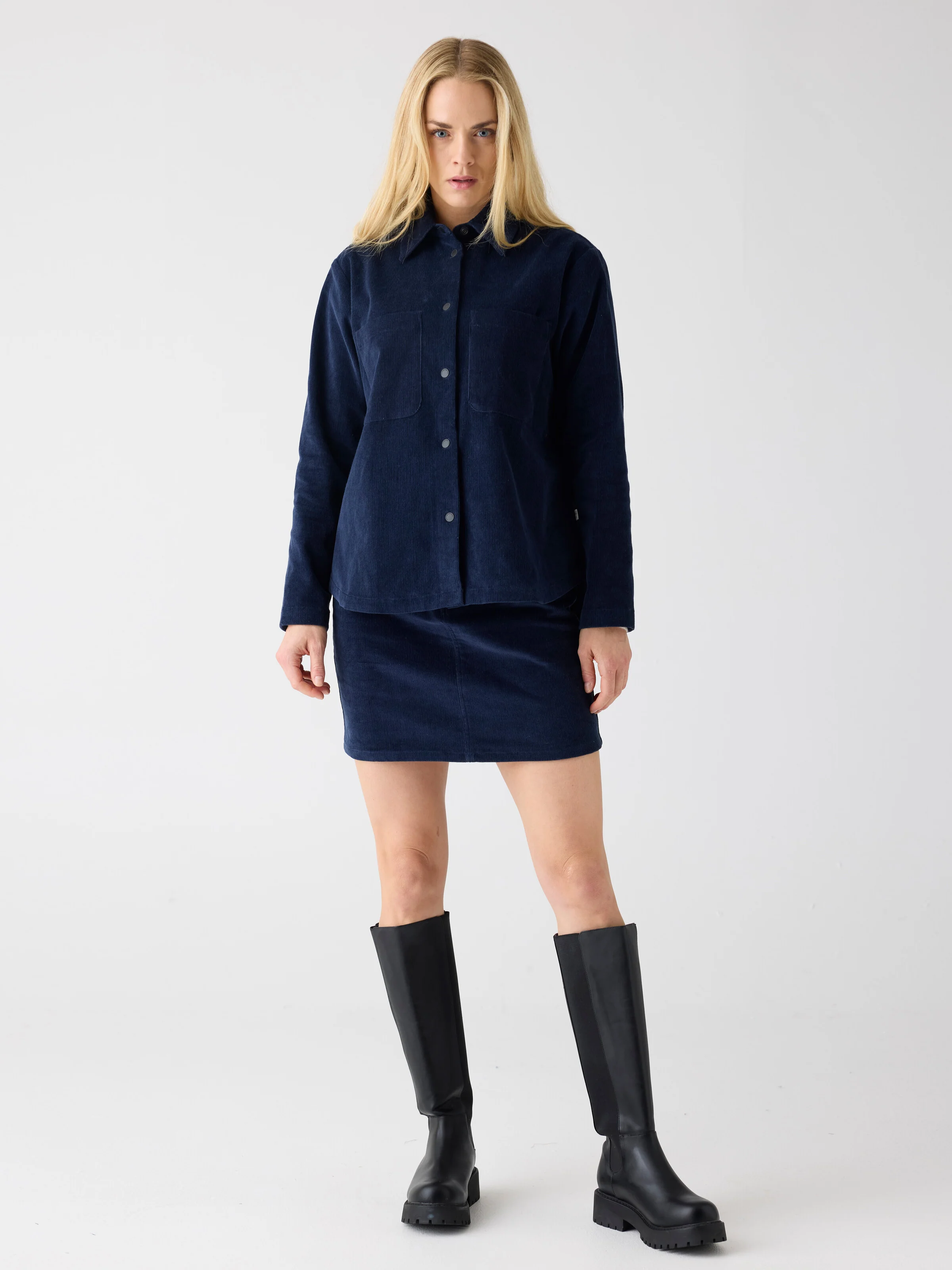 Organic Cotton Corduroy skirt GOTS - Night Sky - Image 3