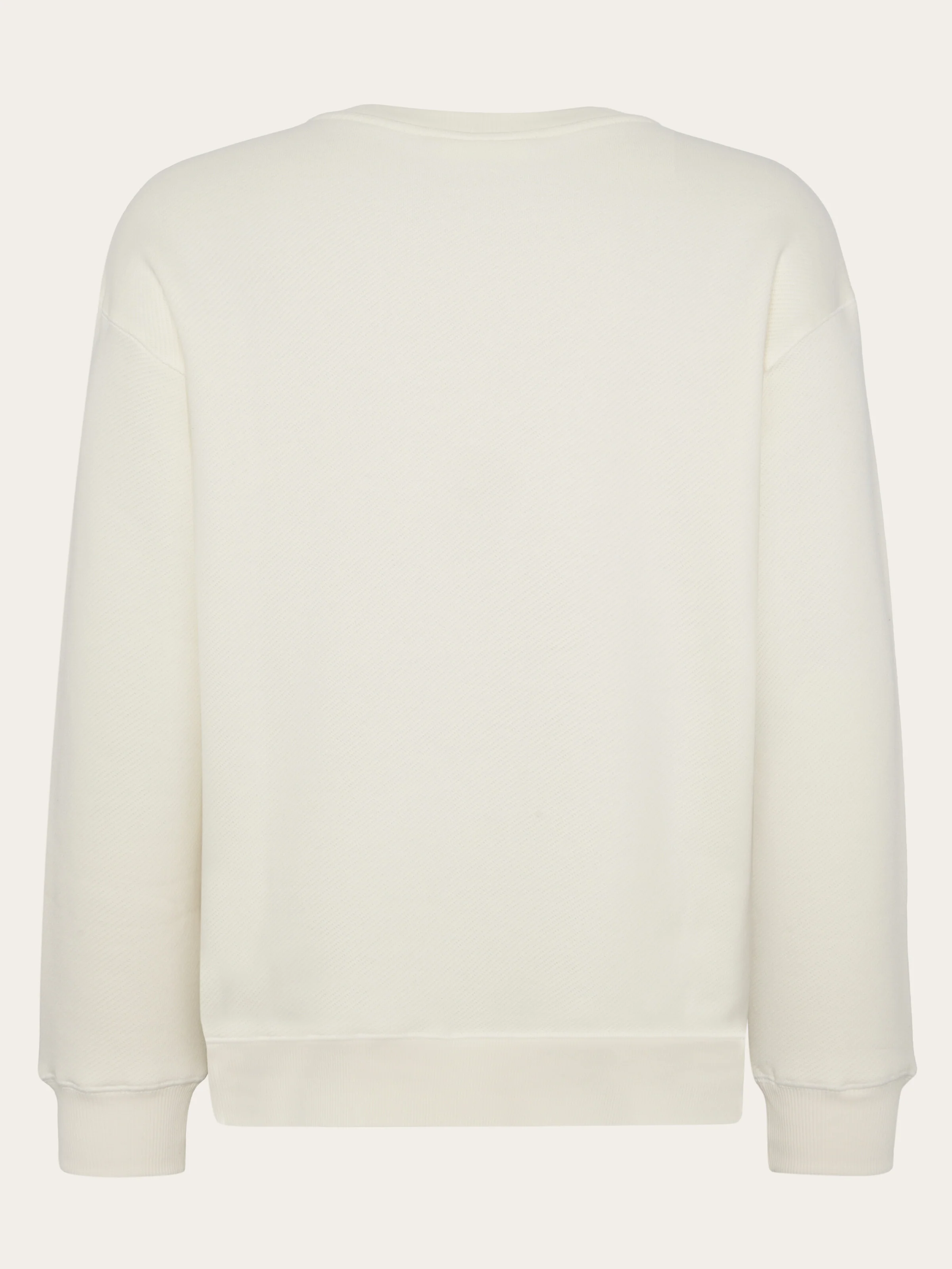 Organic Cotton Crew Neck GOTS - Egret - Image 3