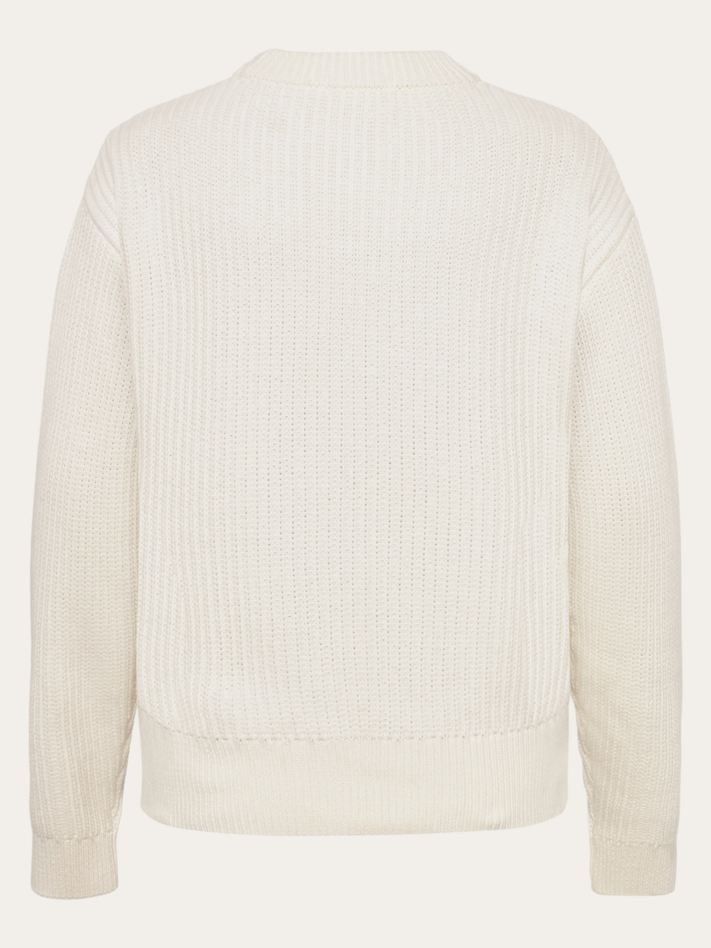Organic Cotton Crew Neck - Regenerative Organic Certified™ - GOTS/Vegan - Egret - Image 4