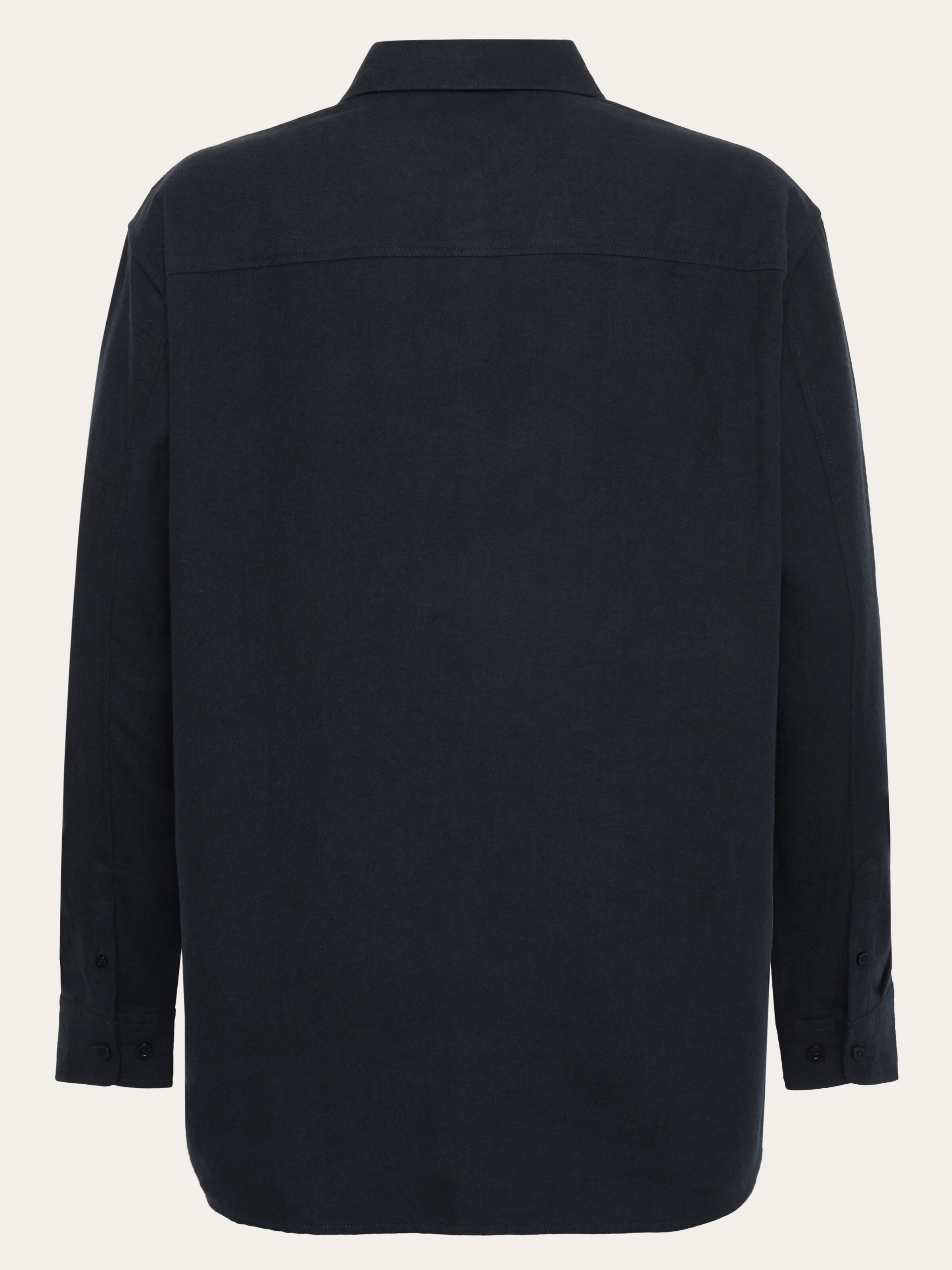 Organic Cotton Flannel Shirt GOTS - Total Eclipse - Image 2