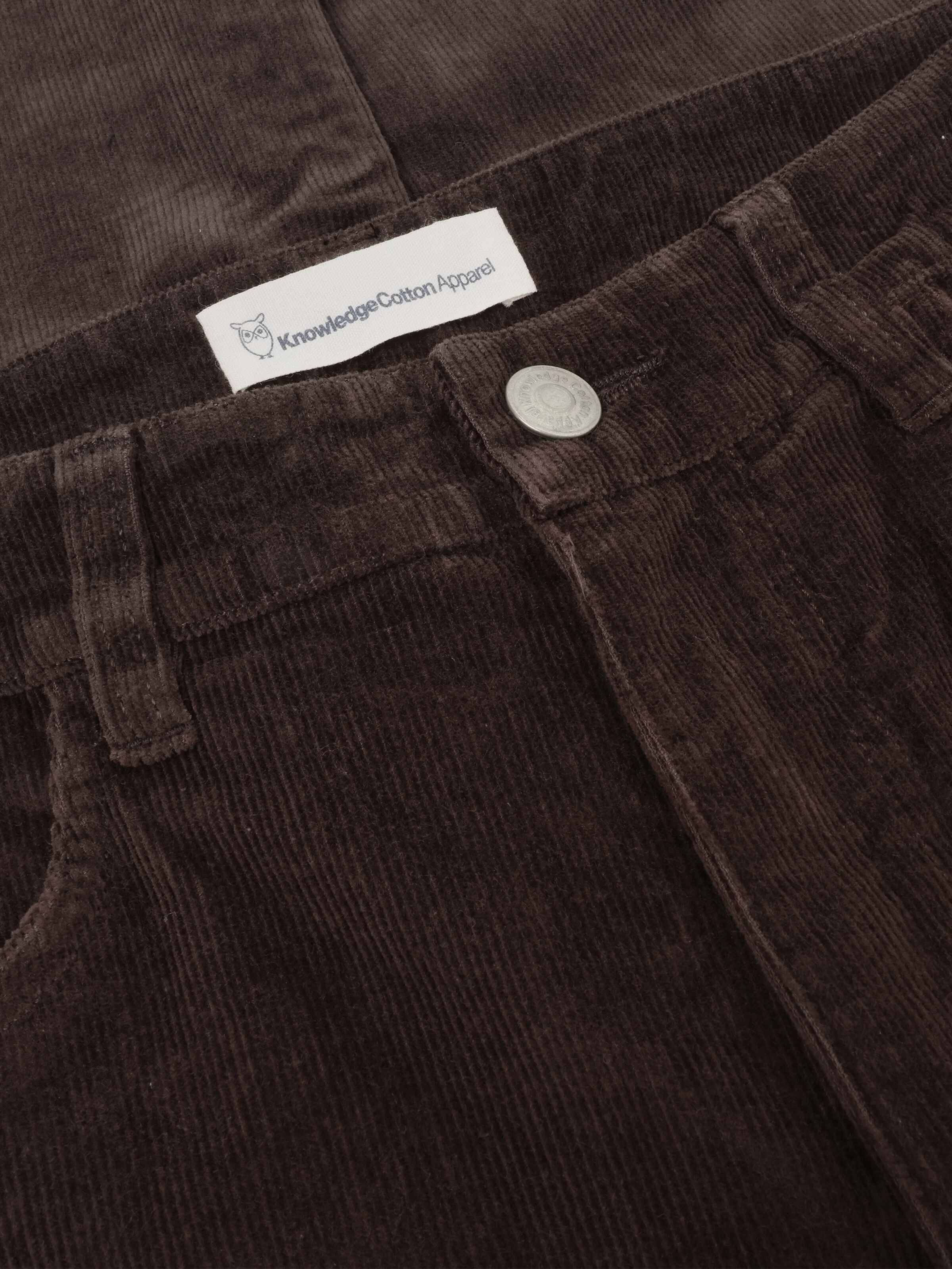Organic Cotton Gale Corduroy Pants GOTS - Chocolate Torte - Image 3