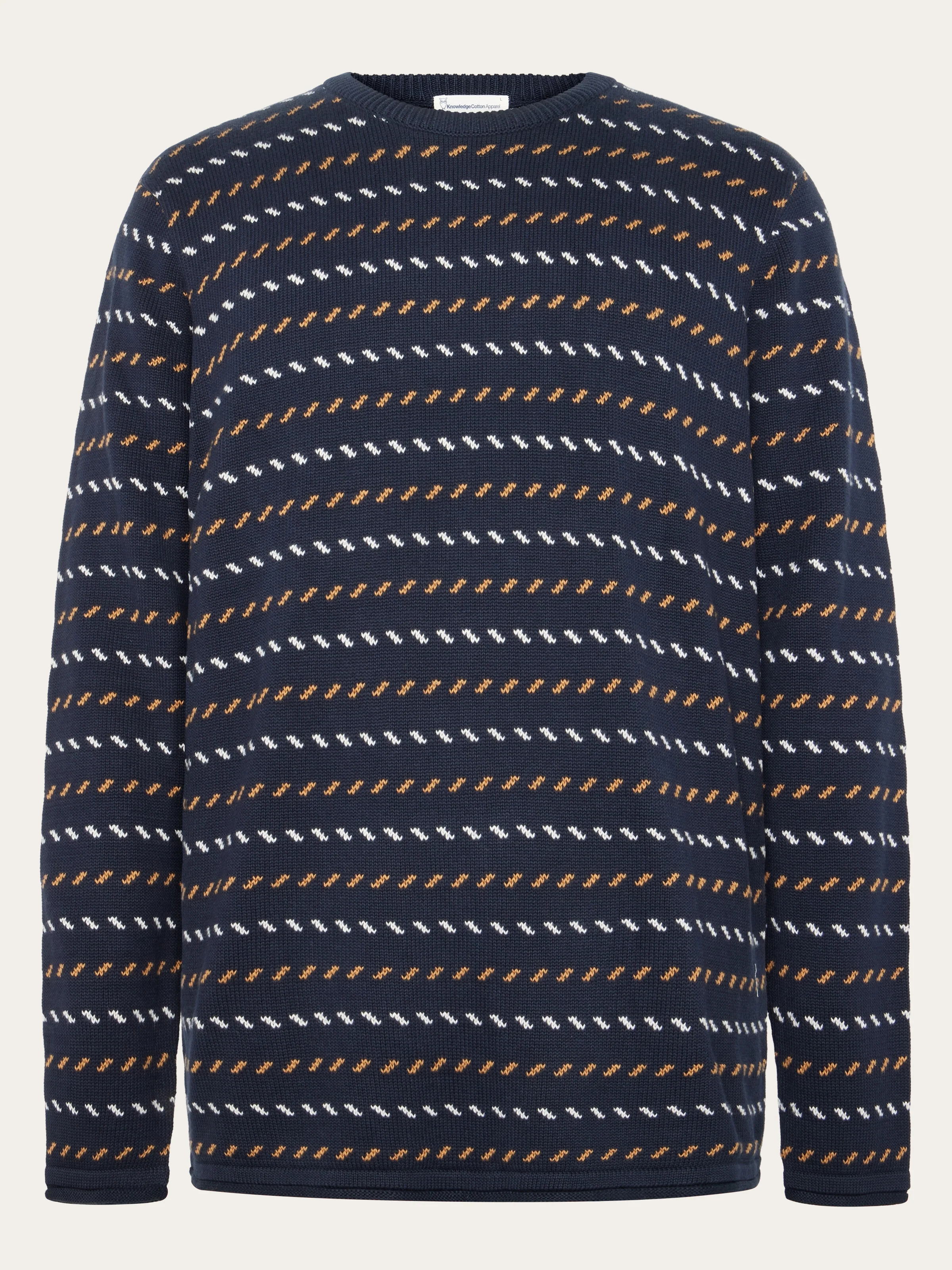 Organic Cotton Jacquard Knit - Regenerative Organic Certified™ - GOTS/Vegan - Night Sky
