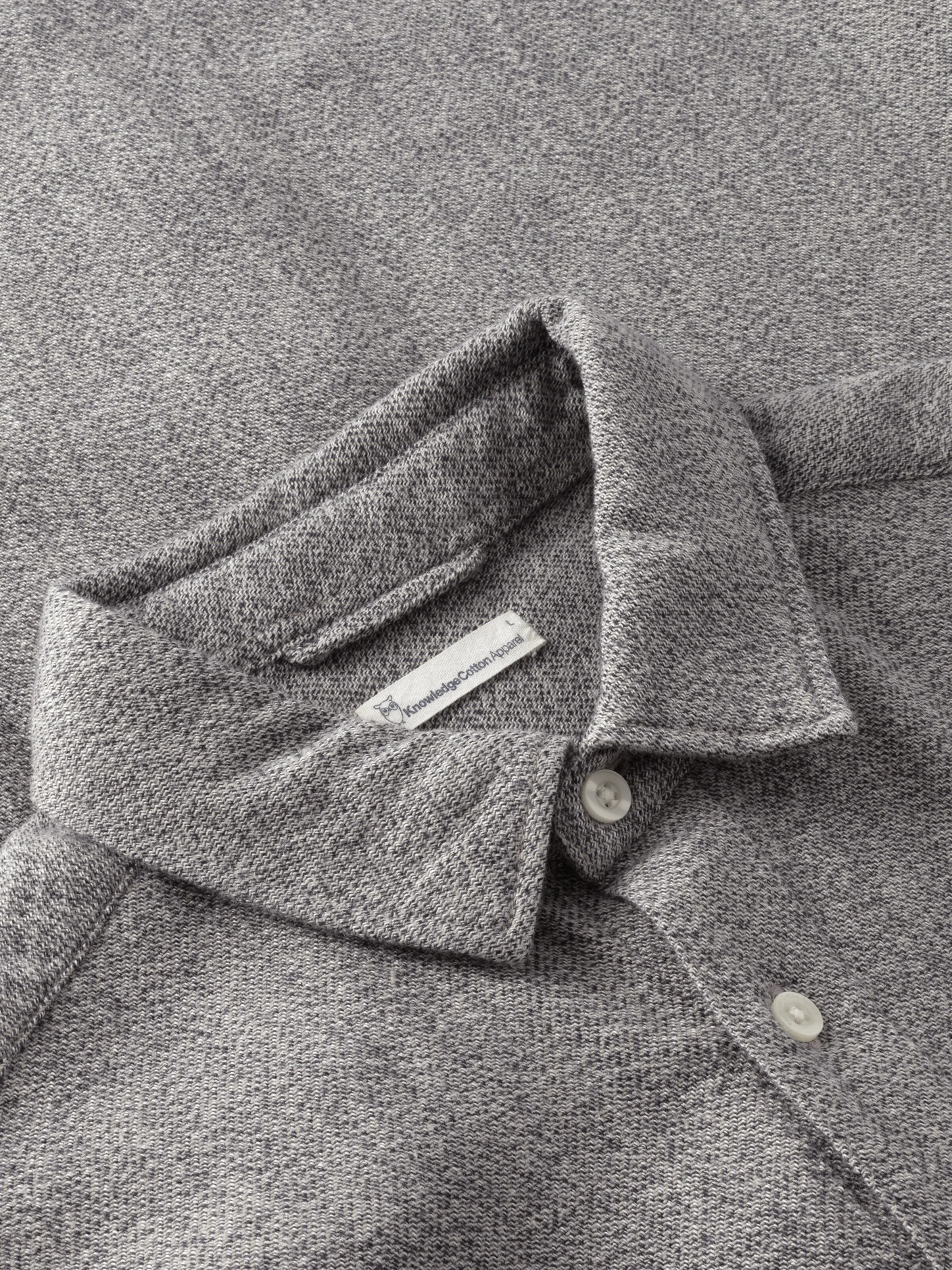 Organic Cotton Mélange Shirt GOTS - Light feather gray - Image 2