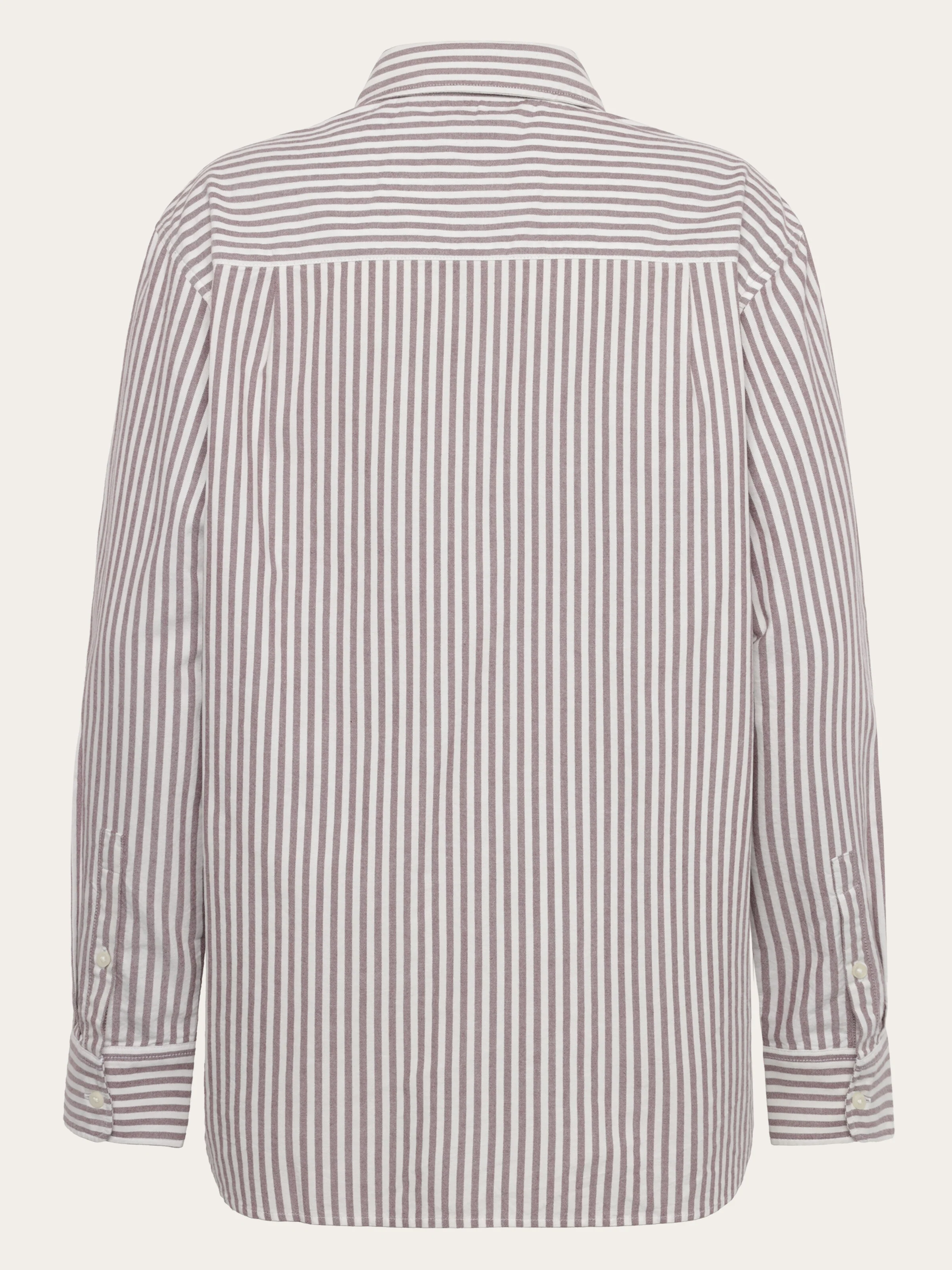 Organic Cotton Oxford Shirt GOTS - Red Stripe - Image 2