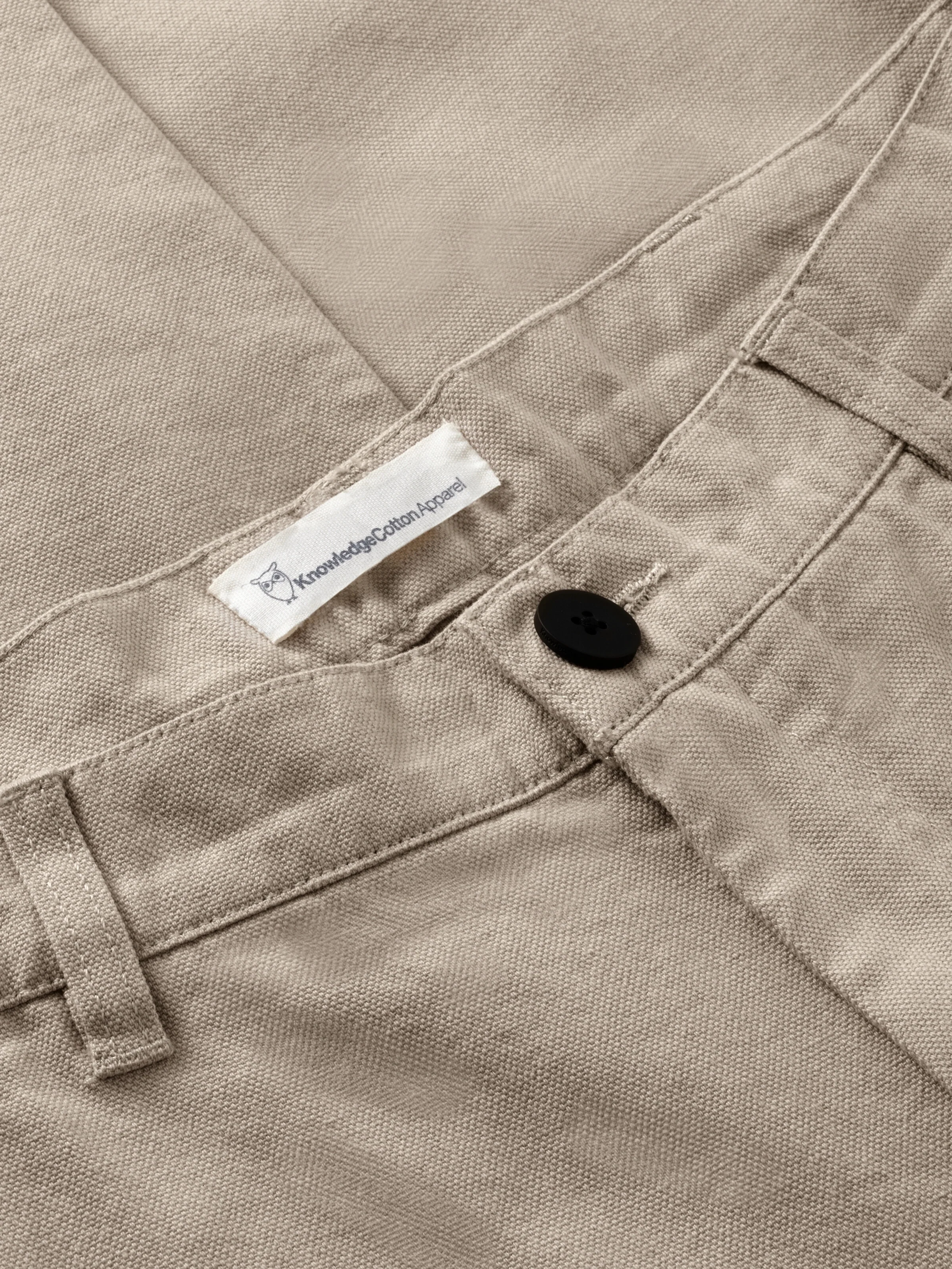 Organic Cotton Tim Canvas Pants GOTS - Light feather gray - Image 2