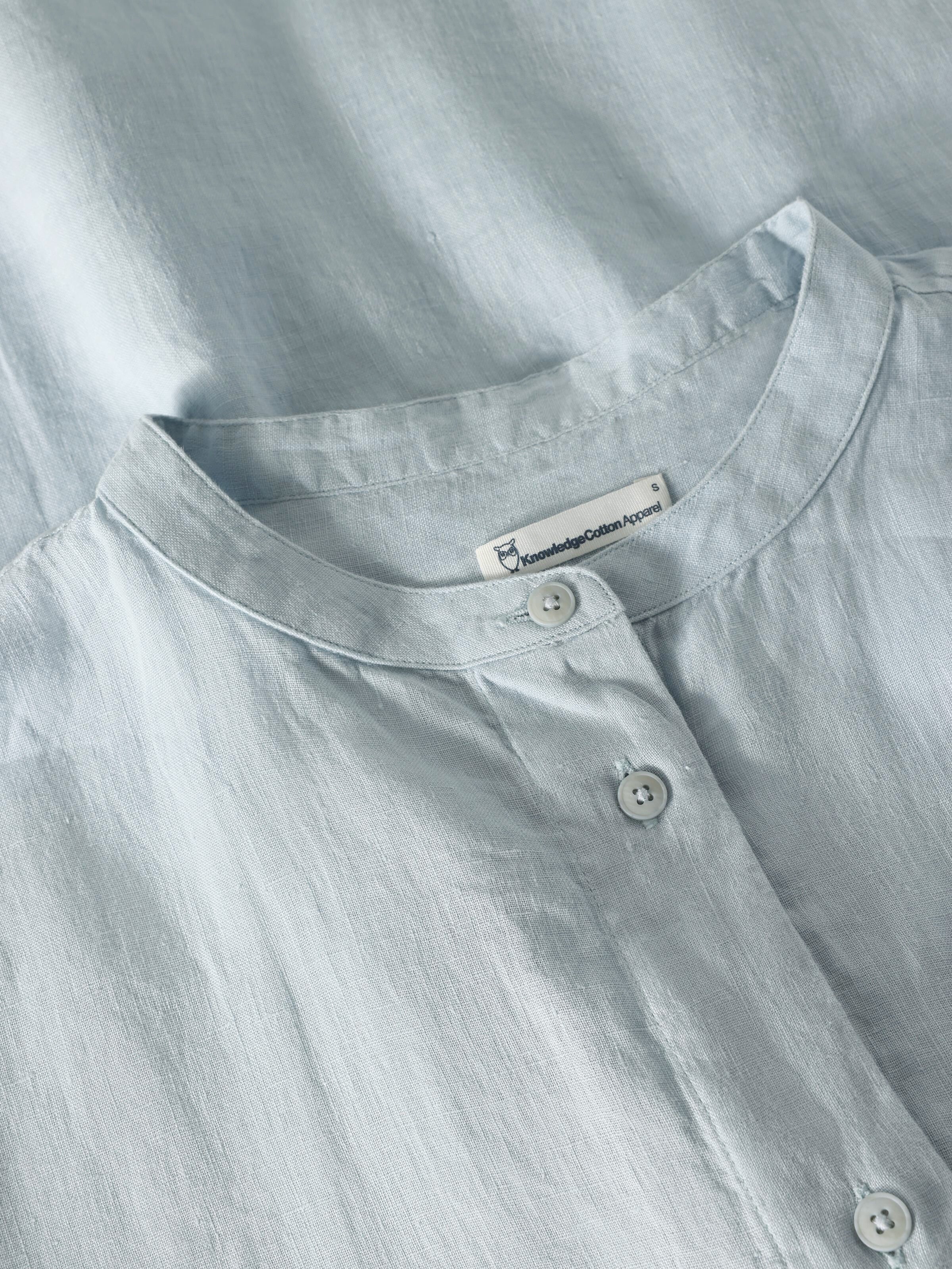 Organic Linen Shirt GOTS/Vegan - Skyway - Image 2
